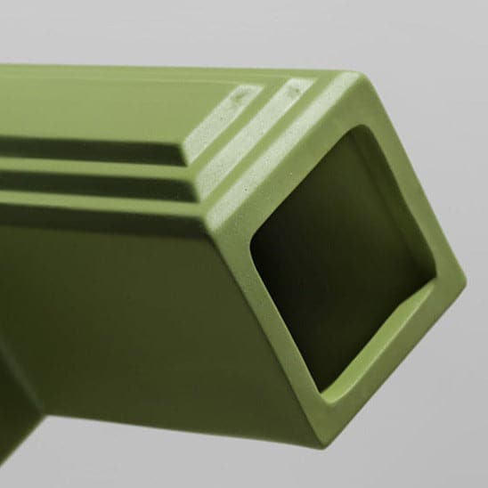 Ceramic Vase | Geometric Series - Green - The Feelter