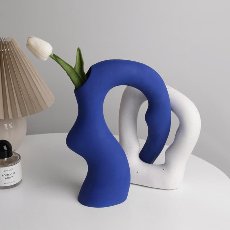 Ceramic Vase | Twisted Sisters - Blue Set - The Feelter