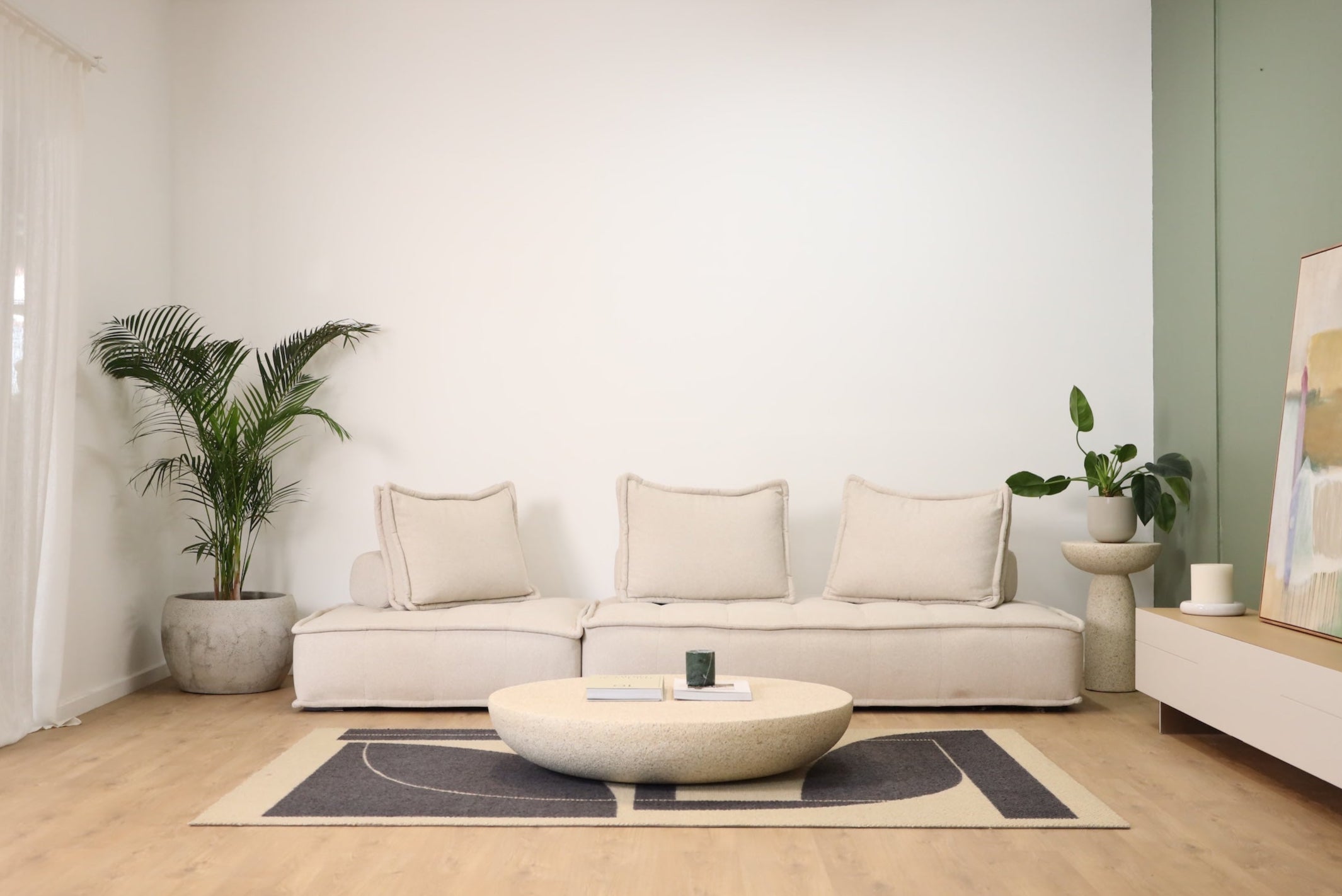 Biscuit Ottoman Style Modular Sofa