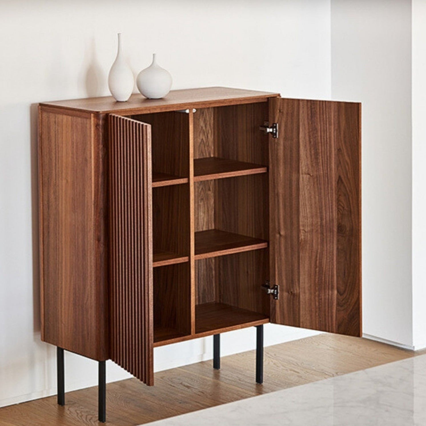 Grace Fluted Timber Cabinet - The Feelter