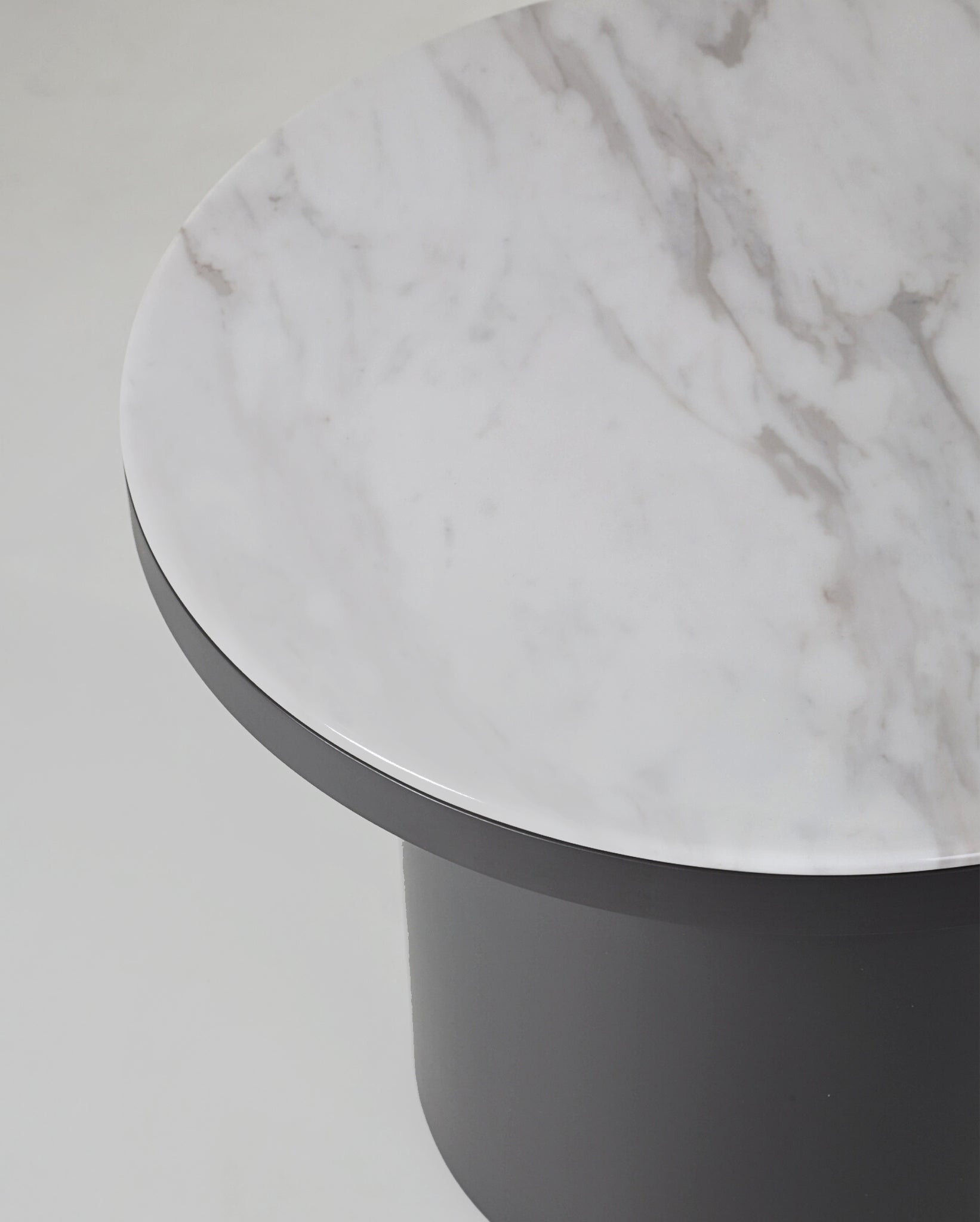 Marble Look Side Table - The Feelter