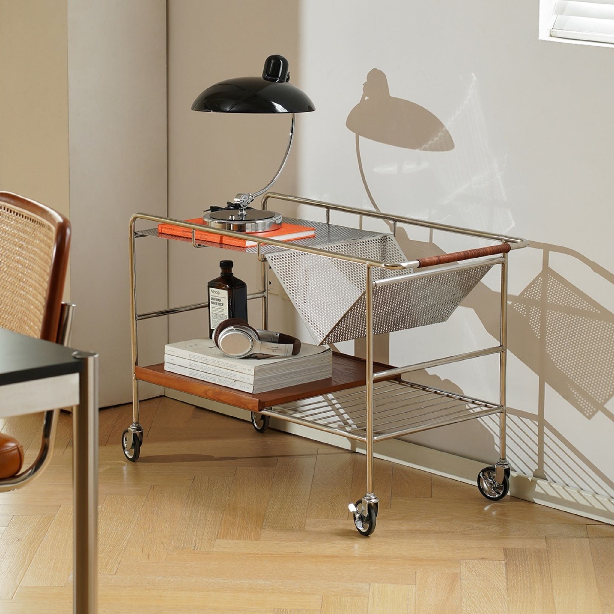 Mid-Century Style Storage Trolley