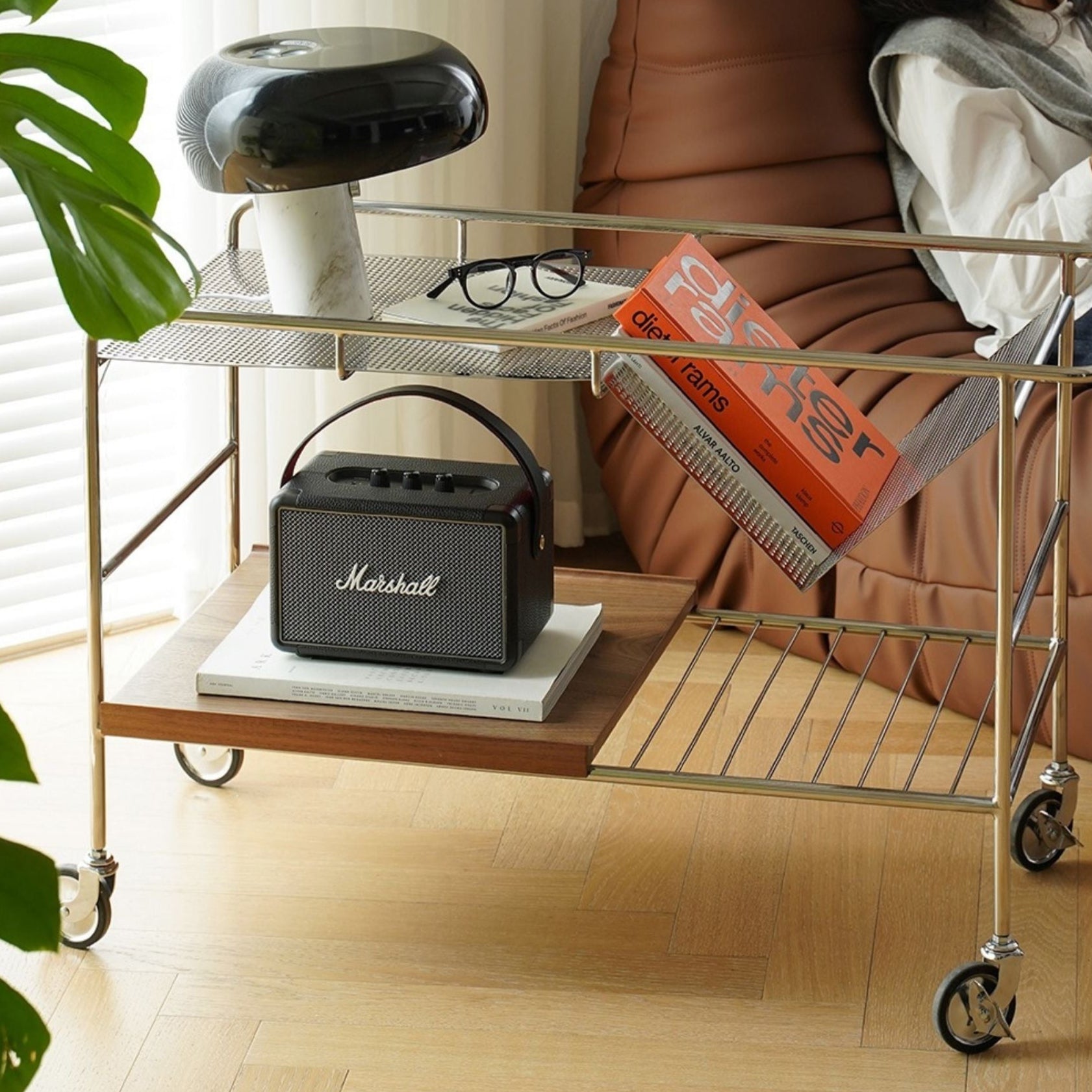 Mid-Century Style Storage Trolley