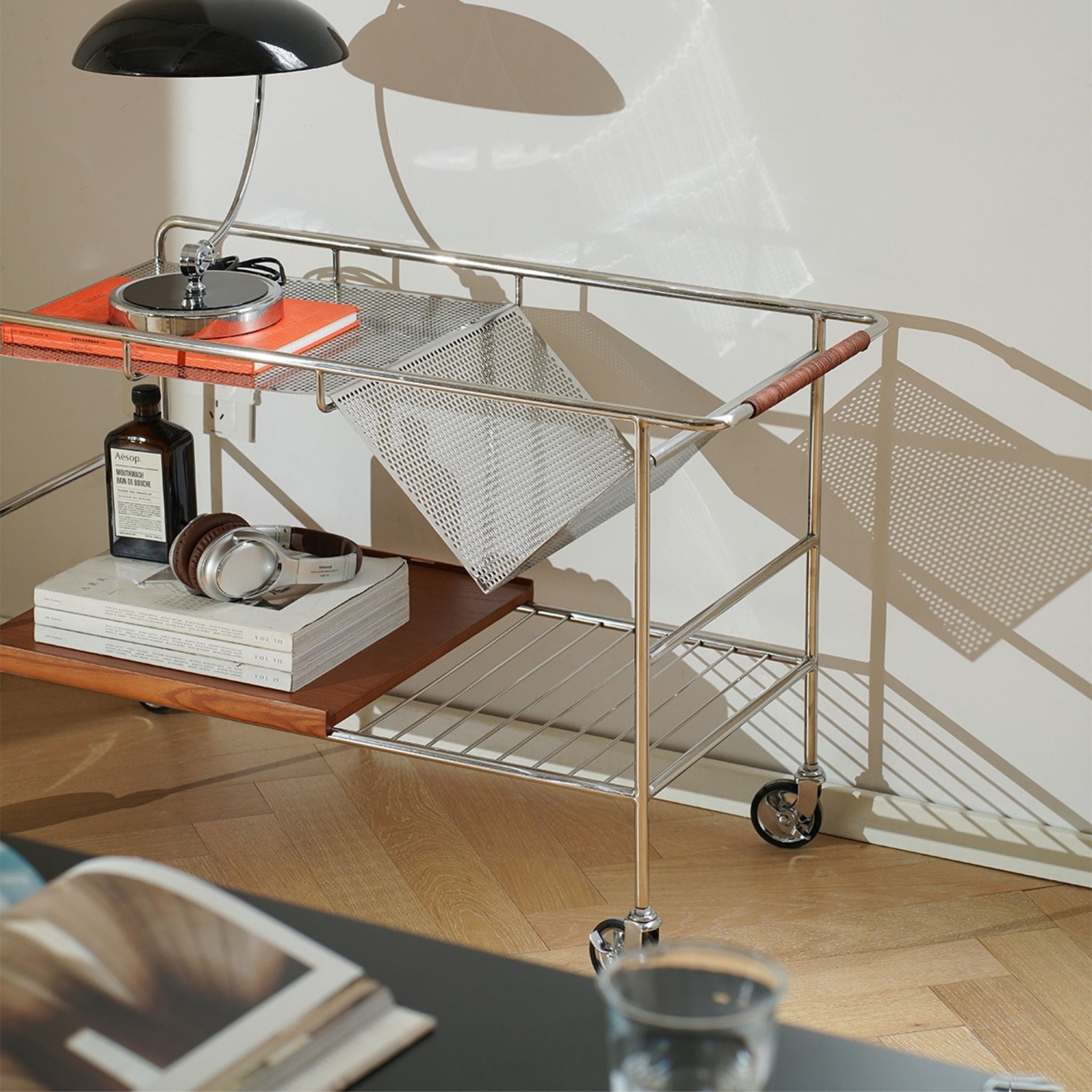 Mid-Century Style Storage Trolley