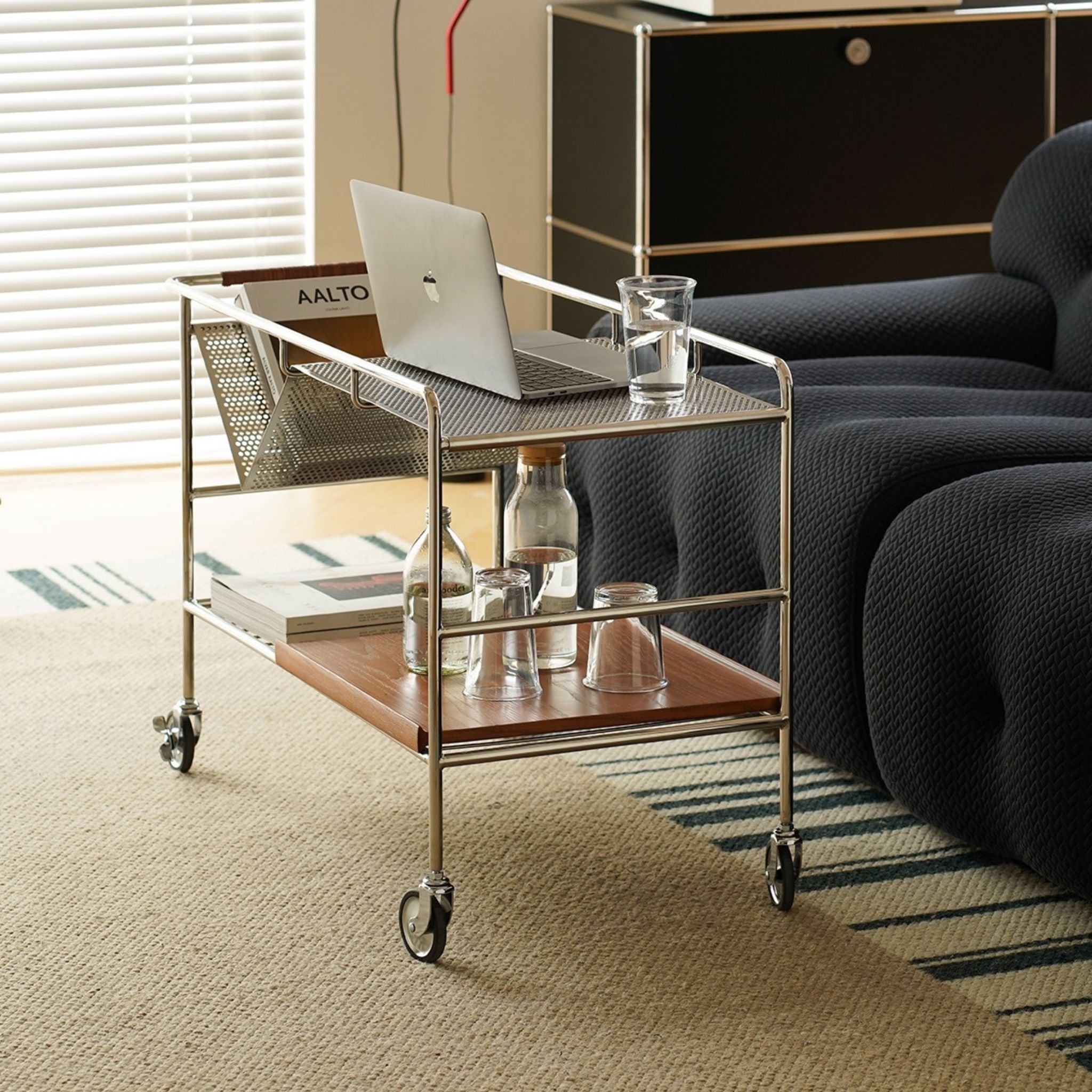 Mid-Century Style Storage Trolley