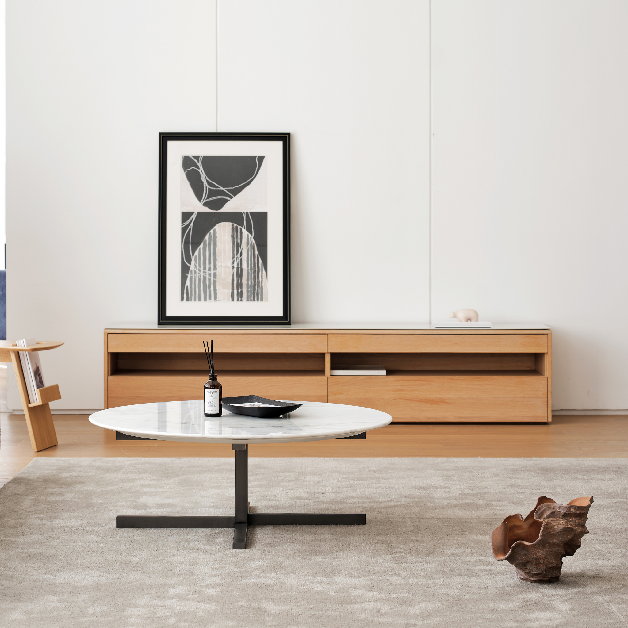 Bologna Marble Round Coffee Table - The Feelter
