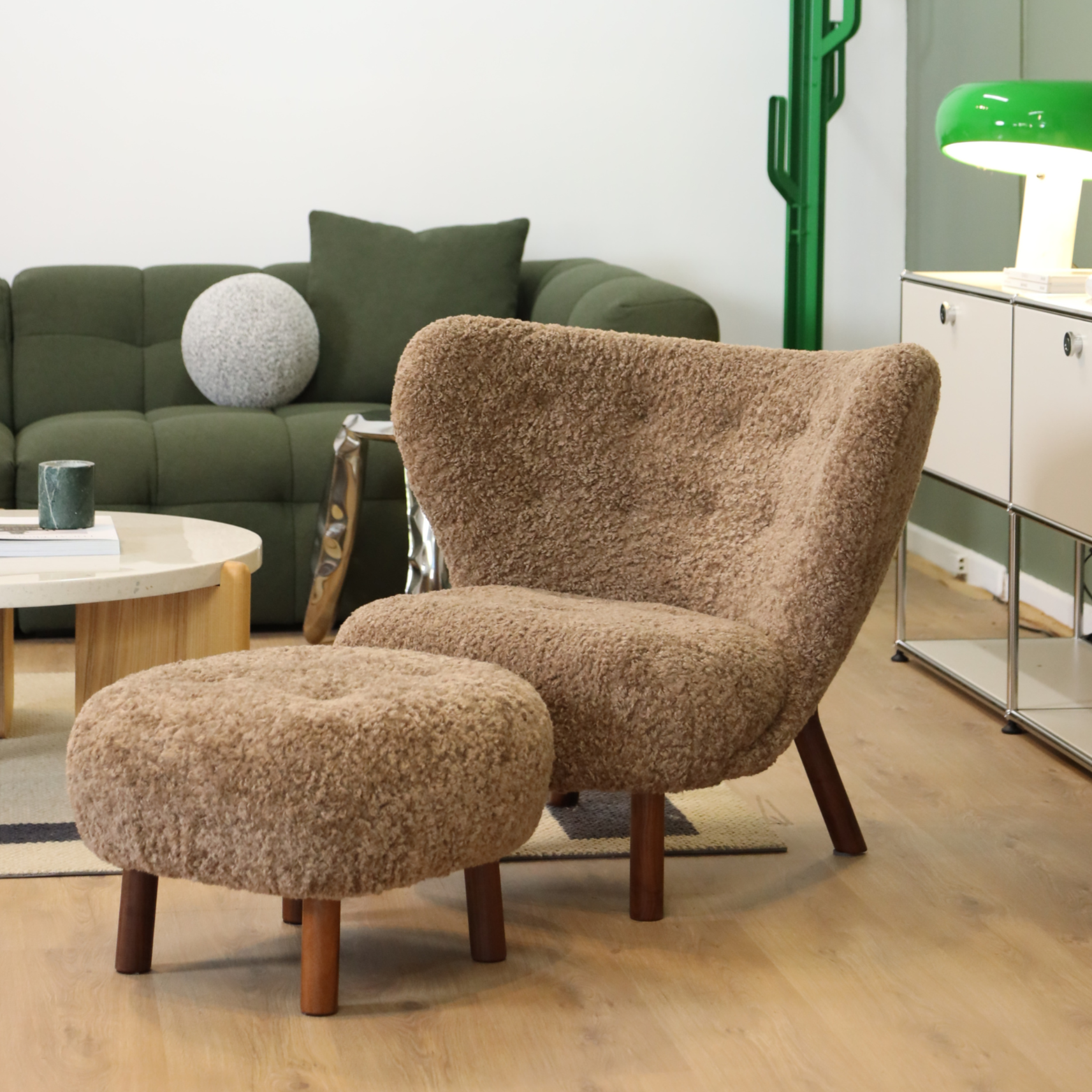 Agnes Wool Armchair - Premium