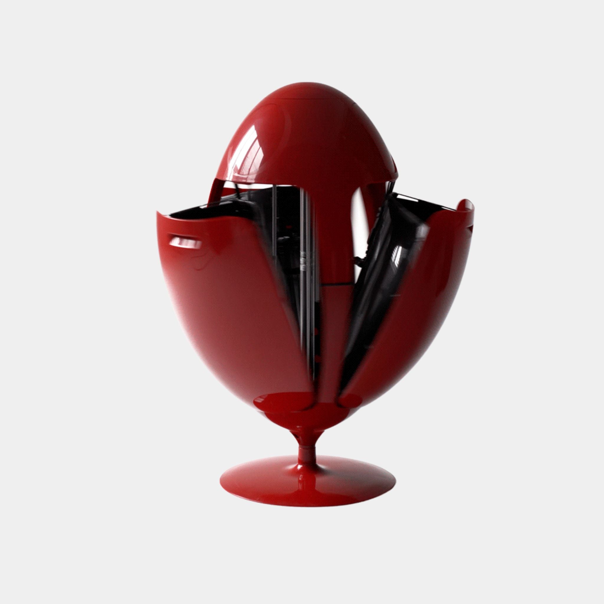 Sculptural Retro Bin Station