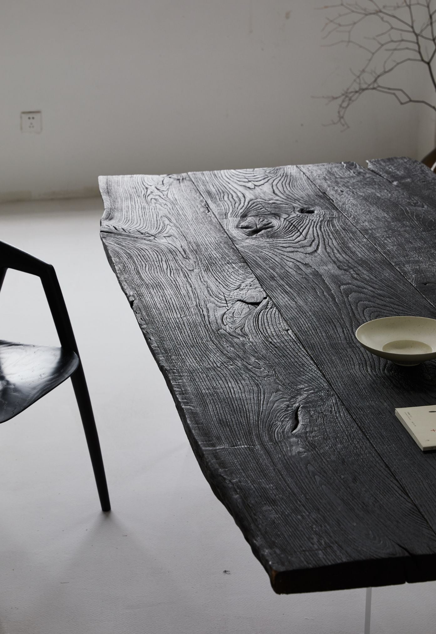 Charred French Oak Dining Table