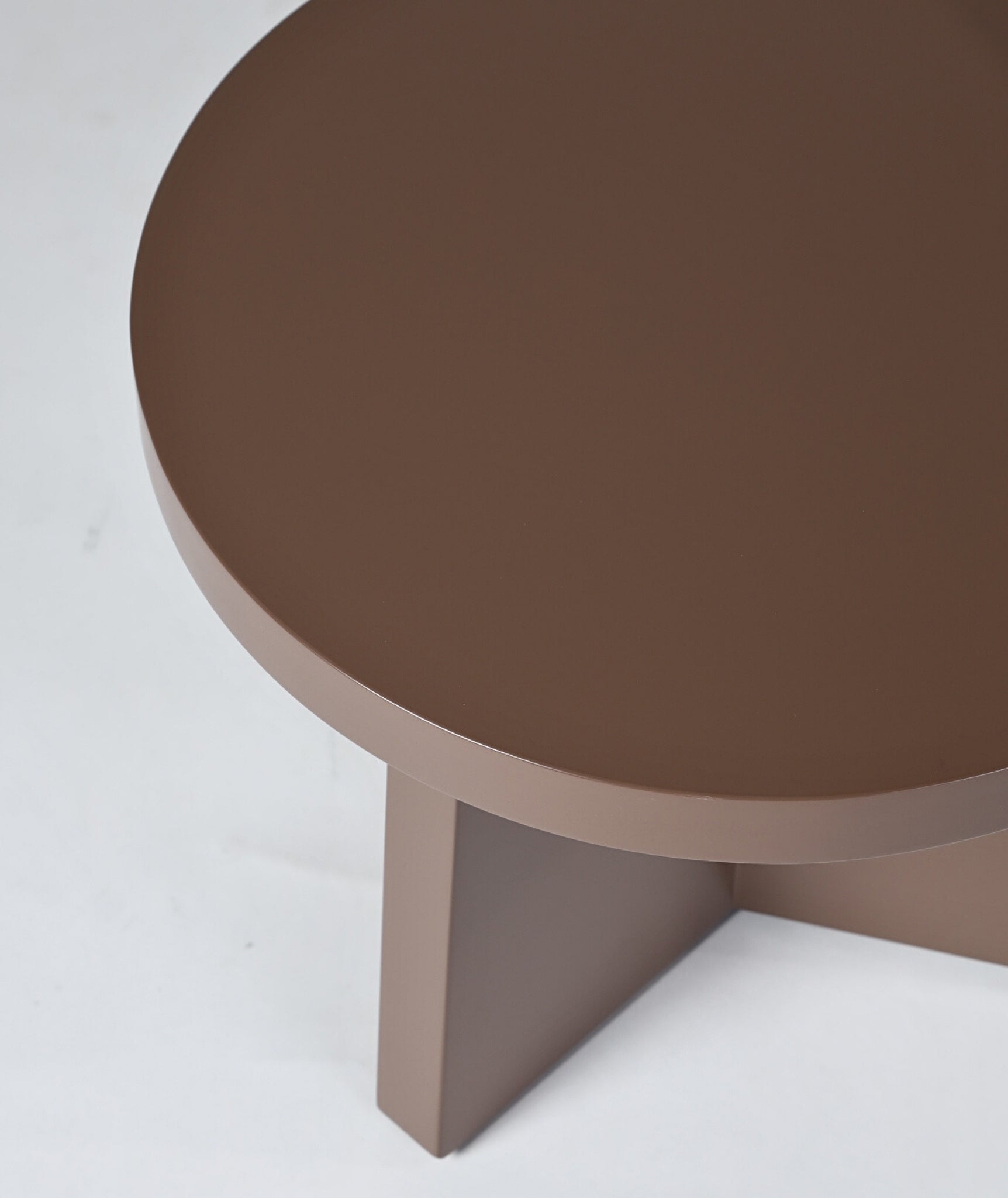 Geometric Side Tables - Gloss Lacquered Wood