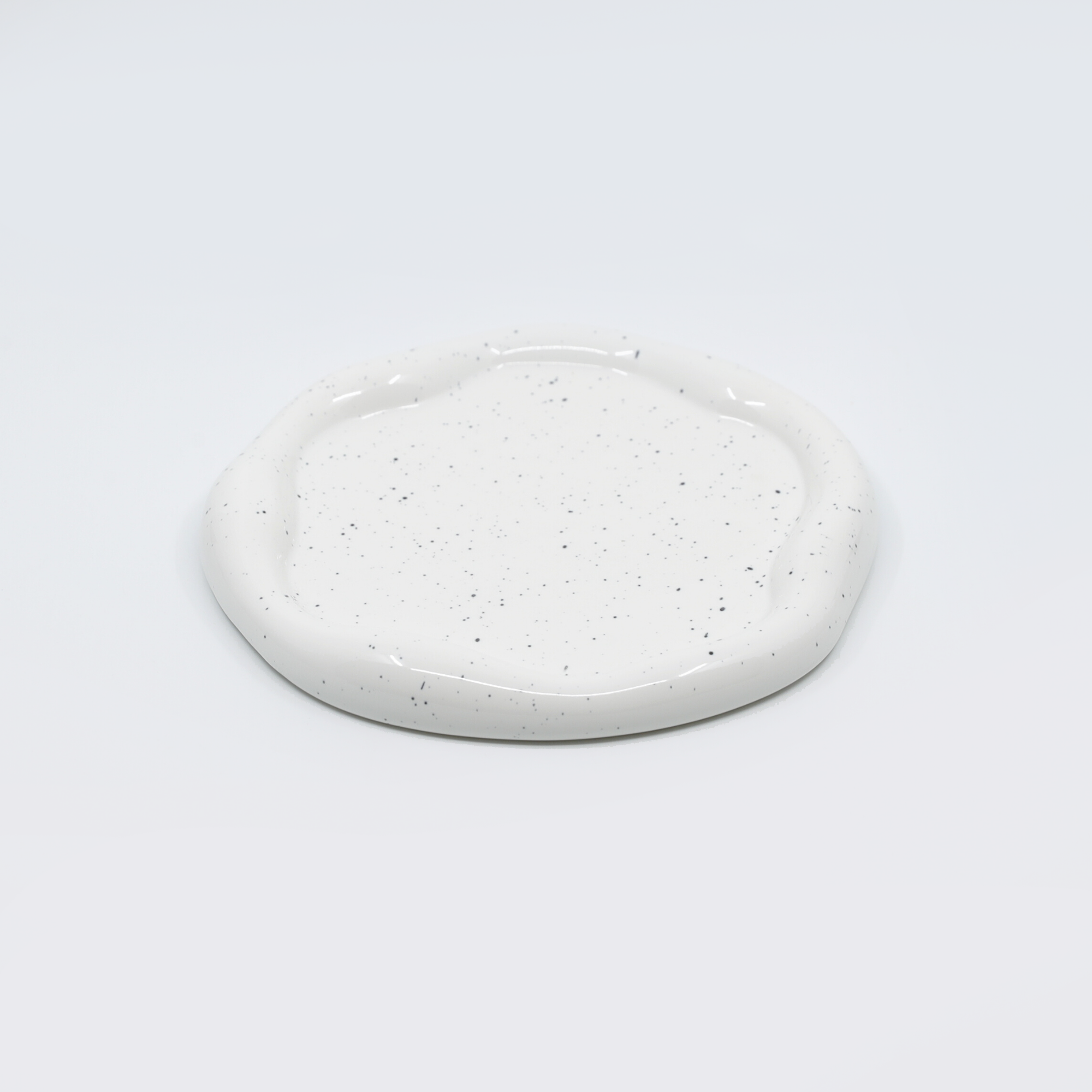 Warbled Ceramic - Round Speckled Plate