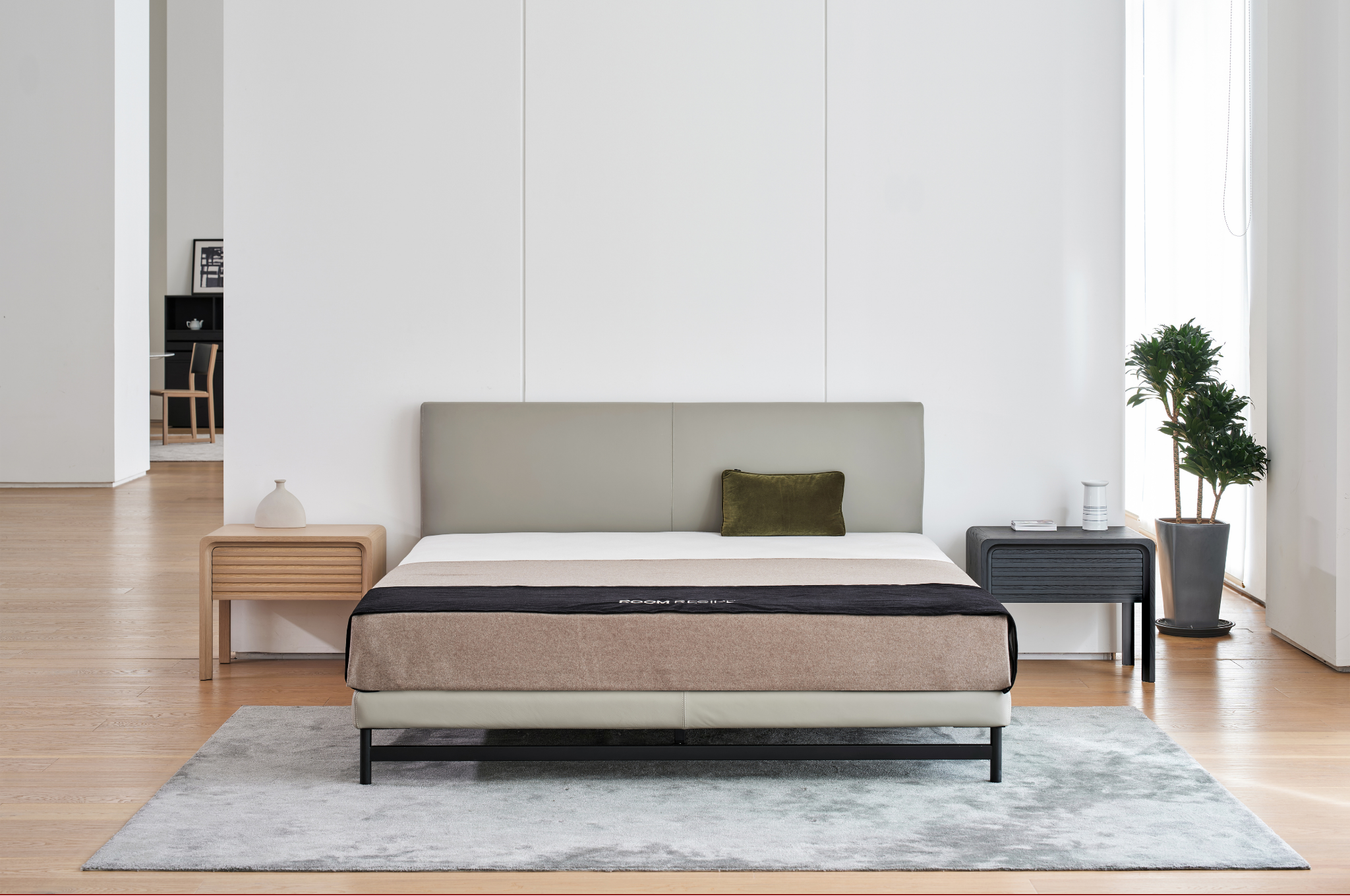 Pumrey Wooden Bedside Table - The Feelter