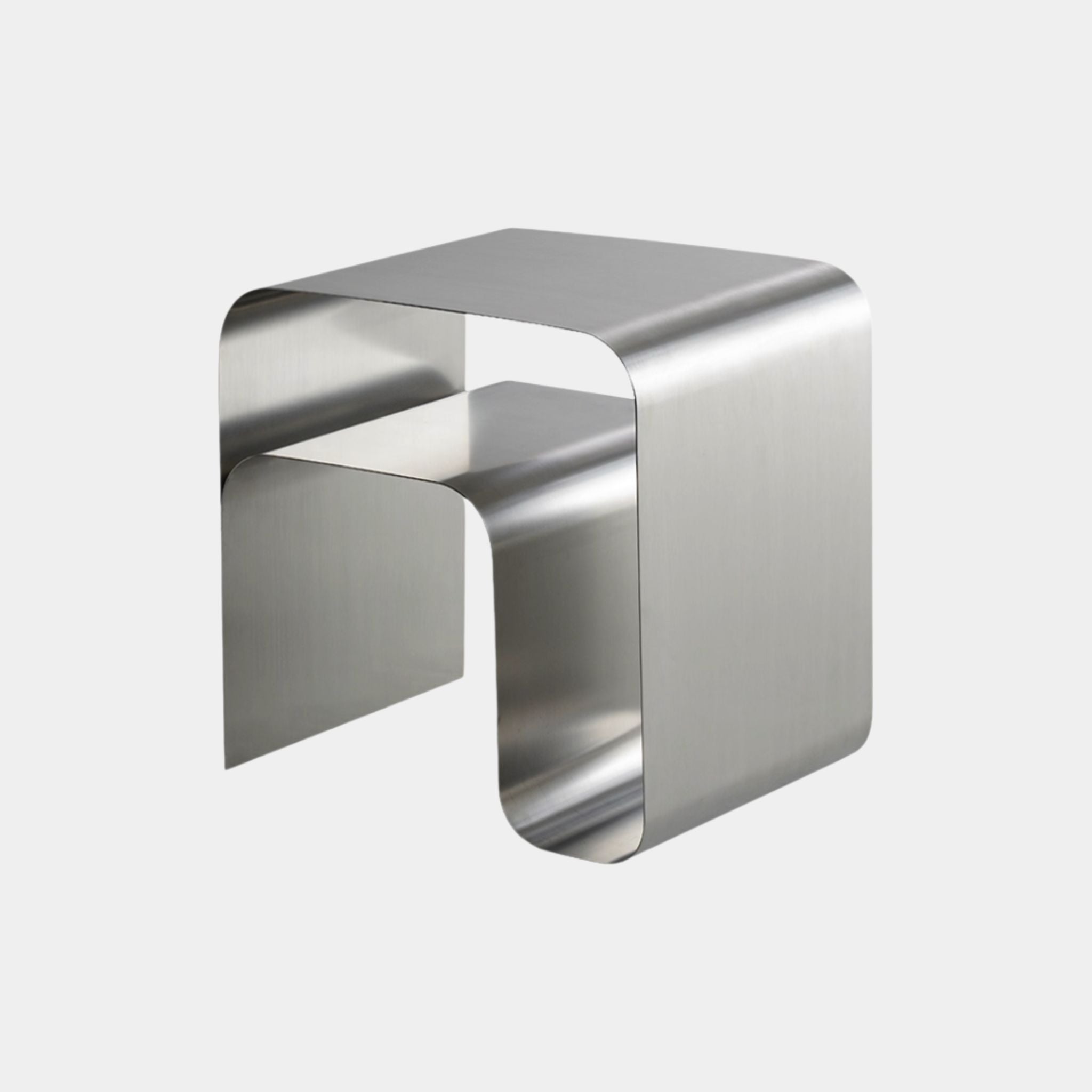 Hollowed Steel Side Table