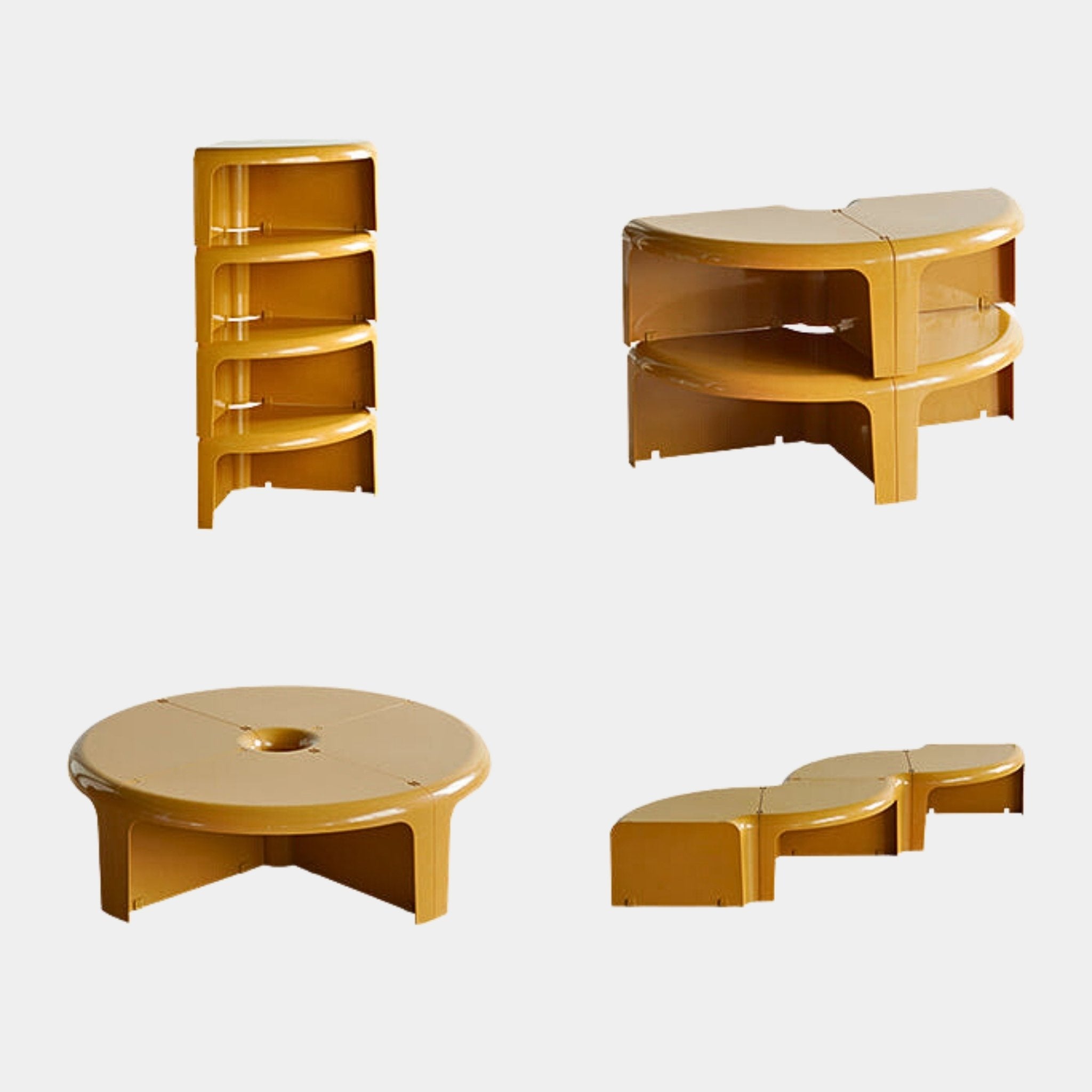4 Piece Modular Plastic Table | The Feelter