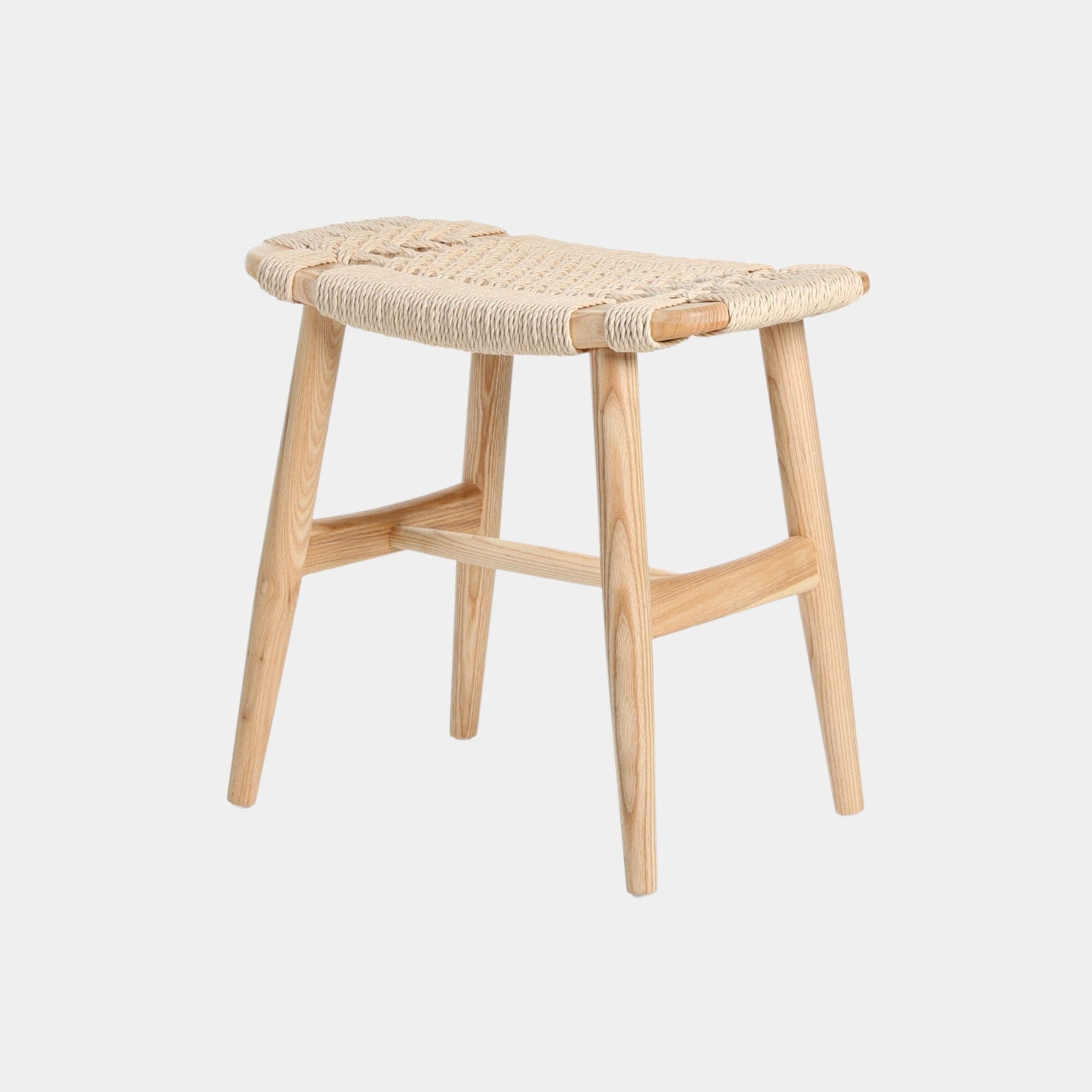 Woven Rattan Stool - The Feelter