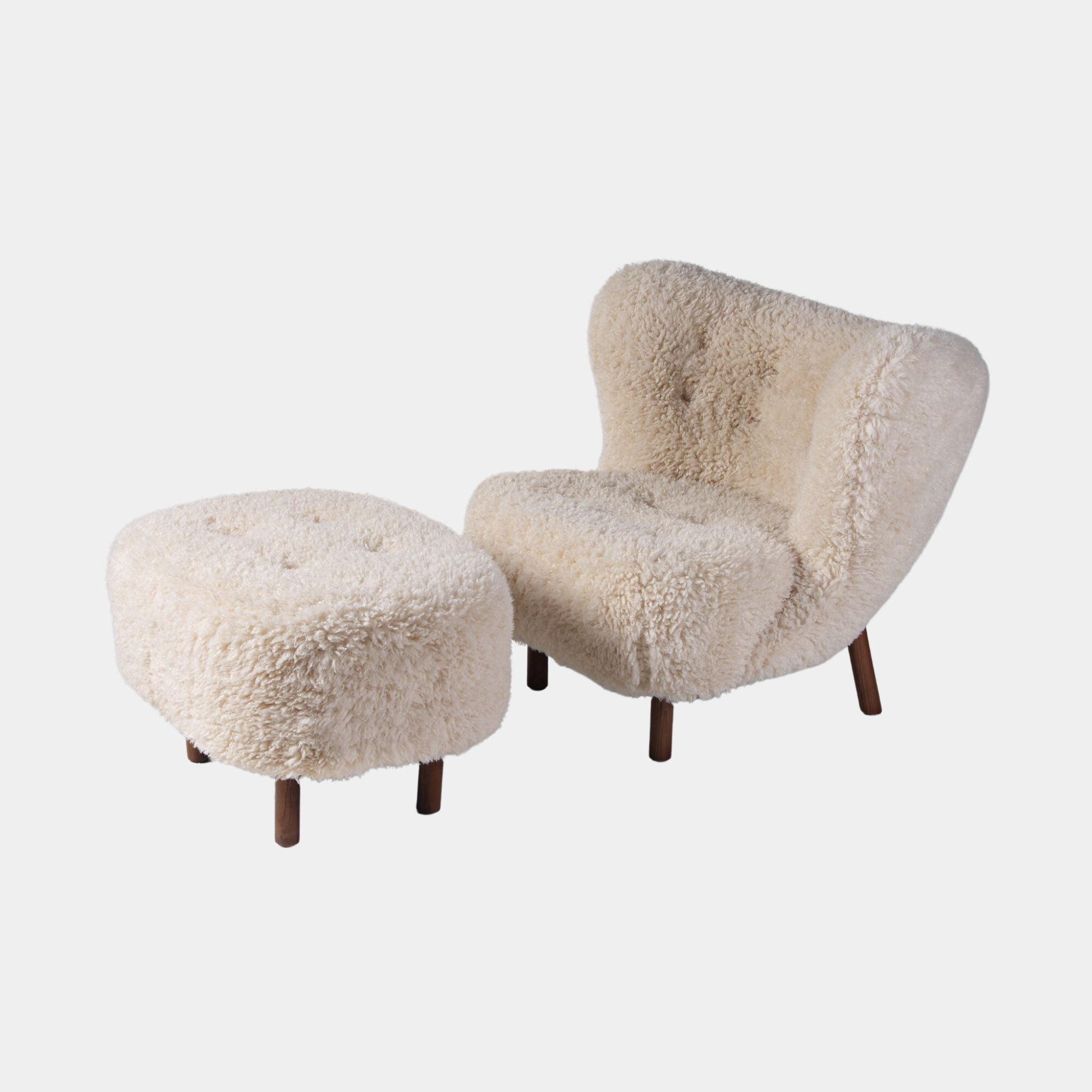 Agnes Wool Armchair - Long Hair Standard | The Feelter