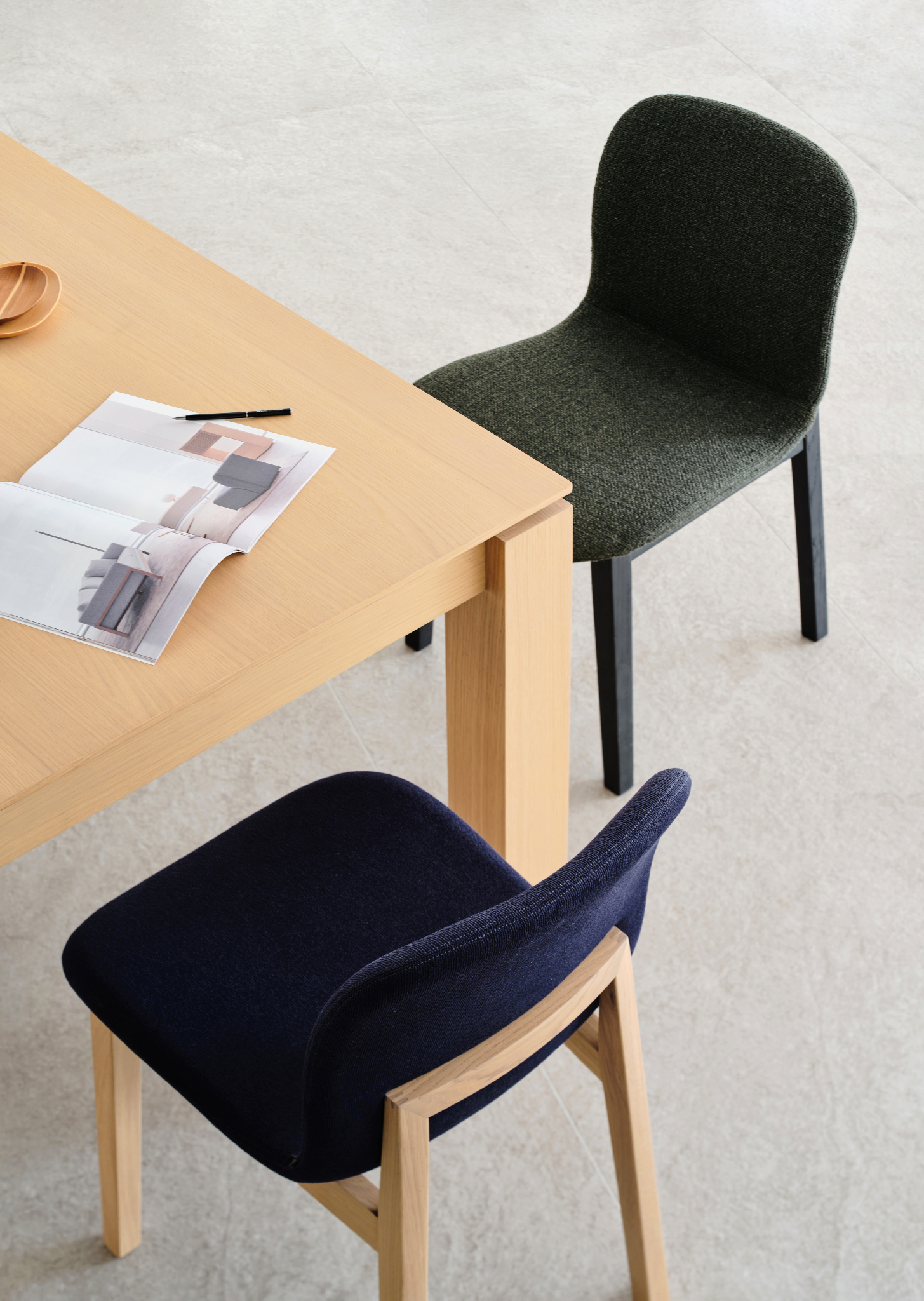 Ann Upholstered Wooden Dining Chair - The Feelter