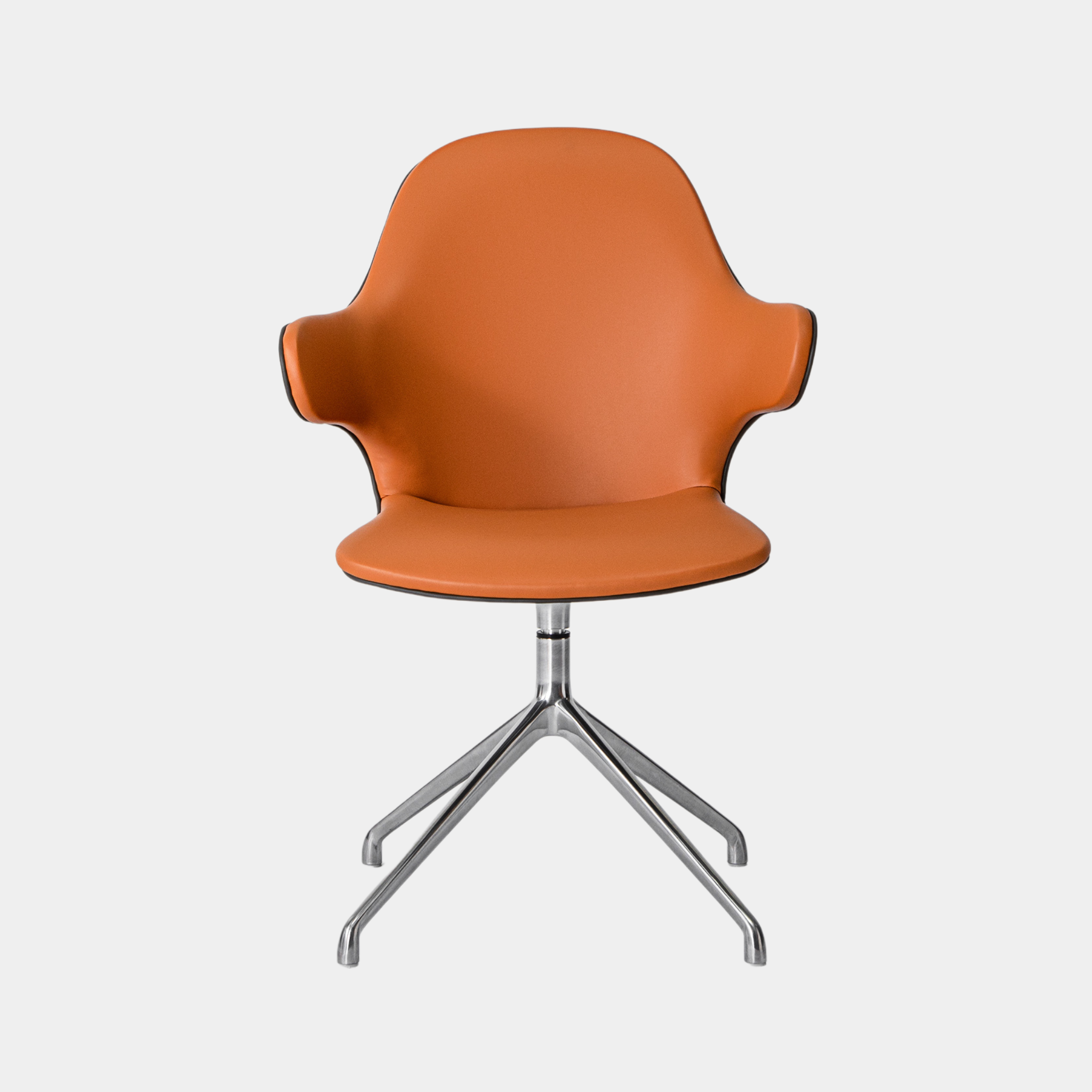 Percy Leather Swivel Chair