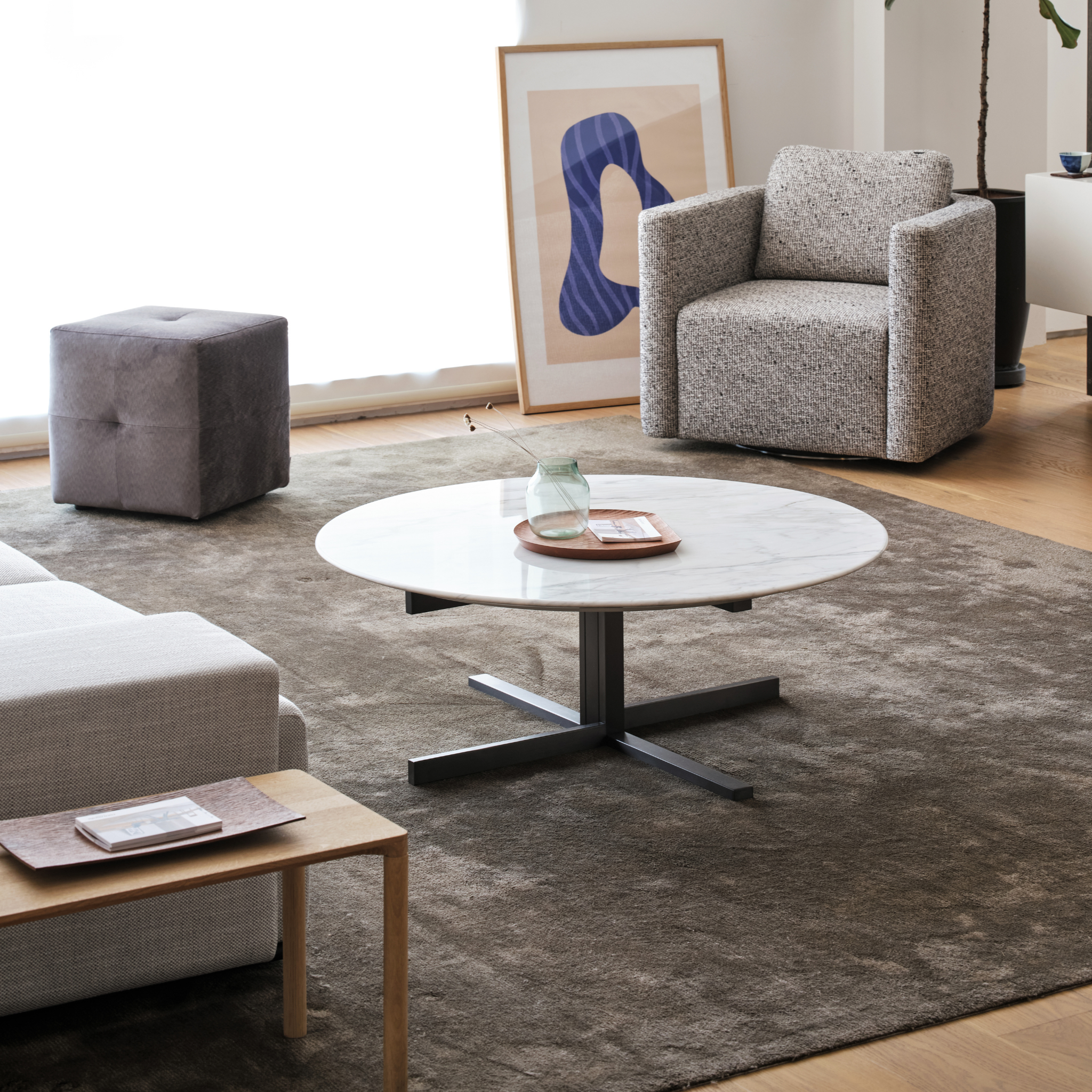 Bologna Marble Round Coffee Table - The Feelter