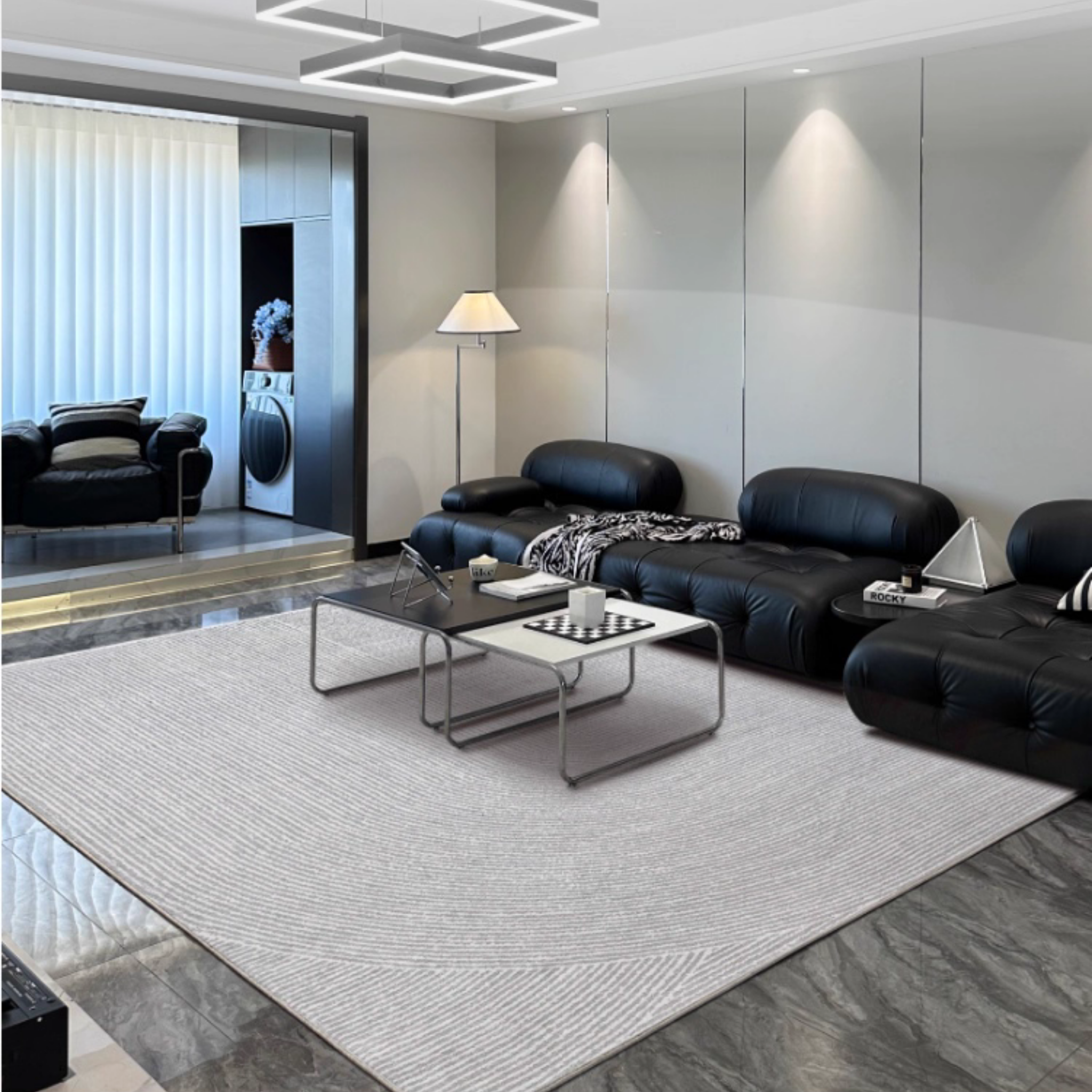 Wave Glue-Free Rug