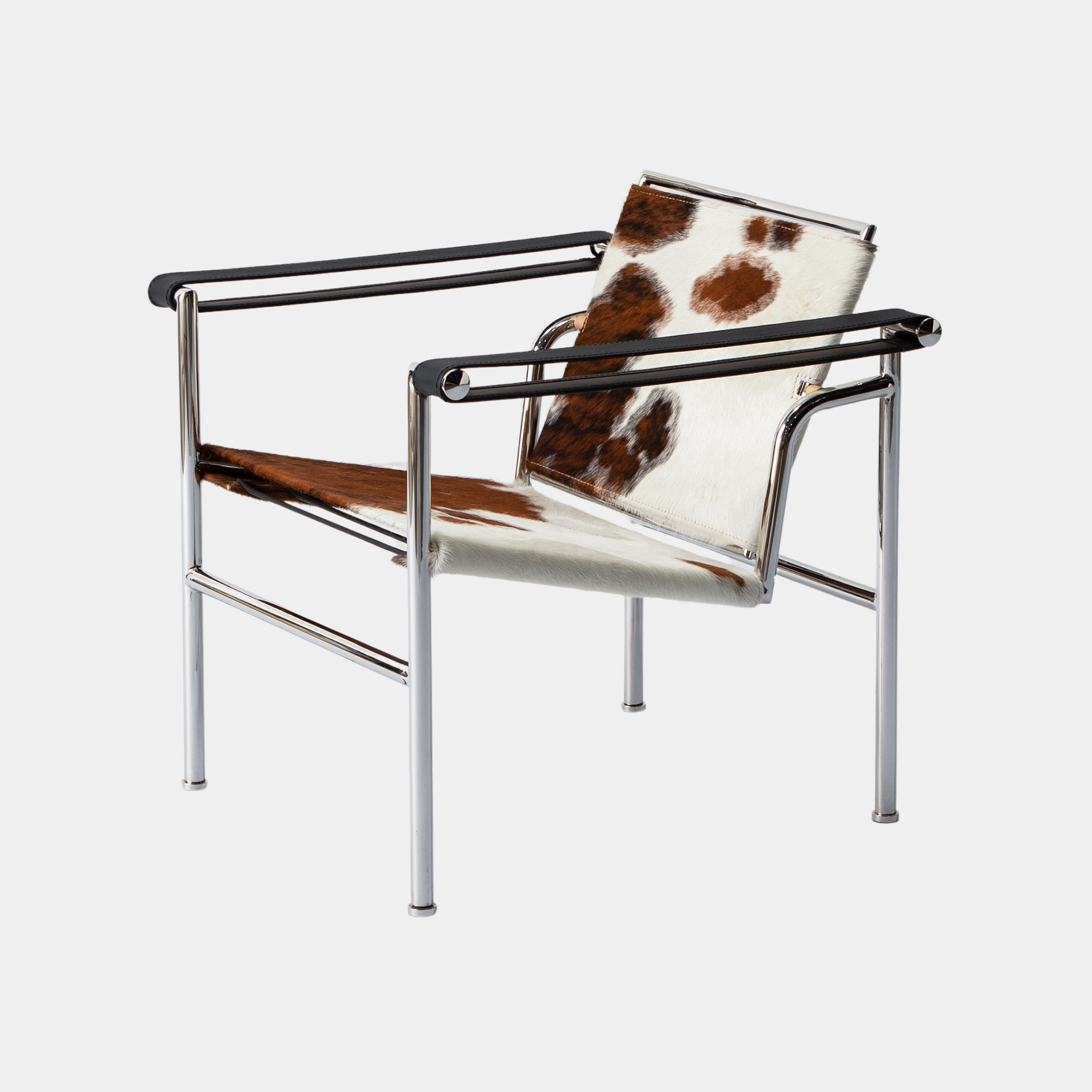 Bauhaus Cowhide Sling Back Lounge Chair