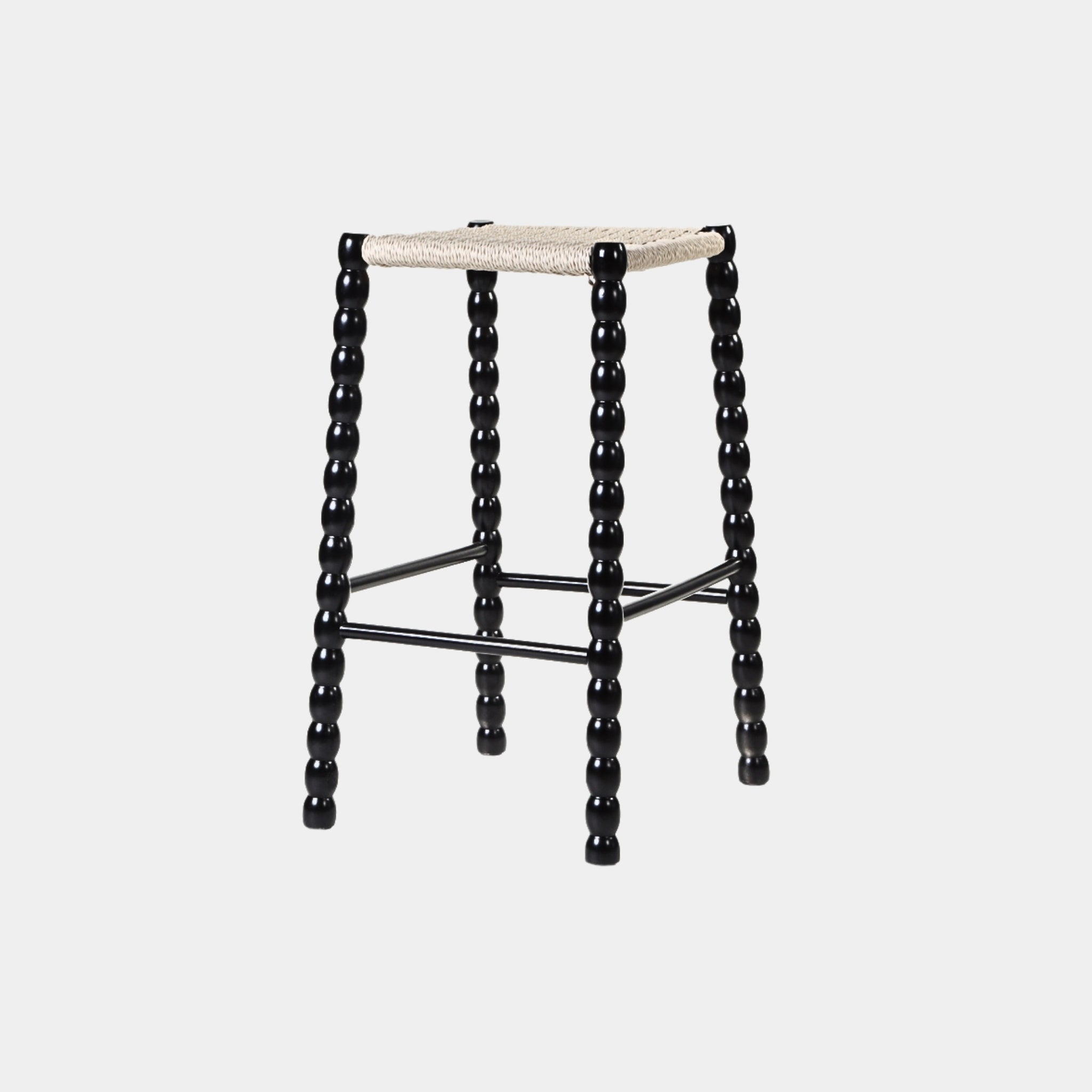 Bobbin Style Beaded Bar Stool - The Feelter