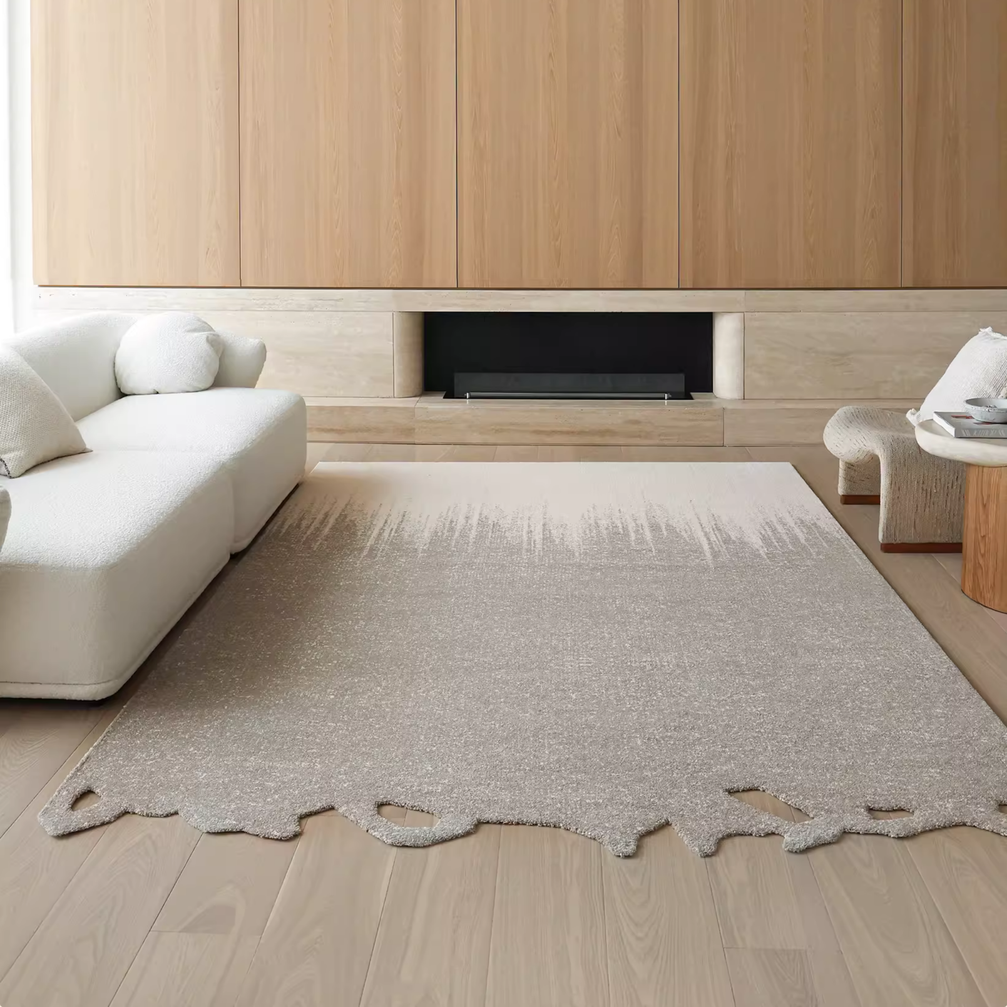 Glacier Glue-Free Rug