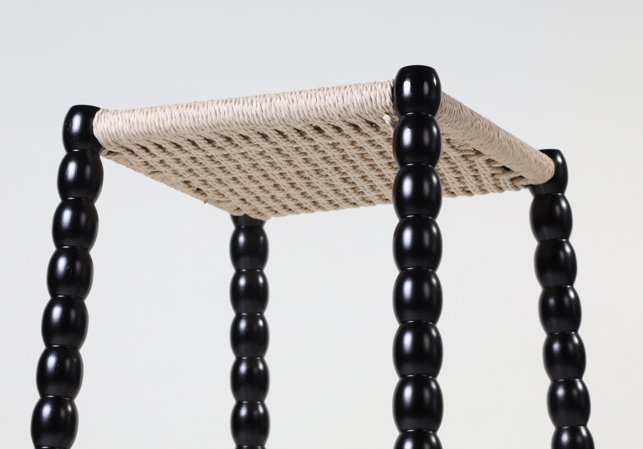 Bobbin Style Beaded Bar Stool - The Feelter
