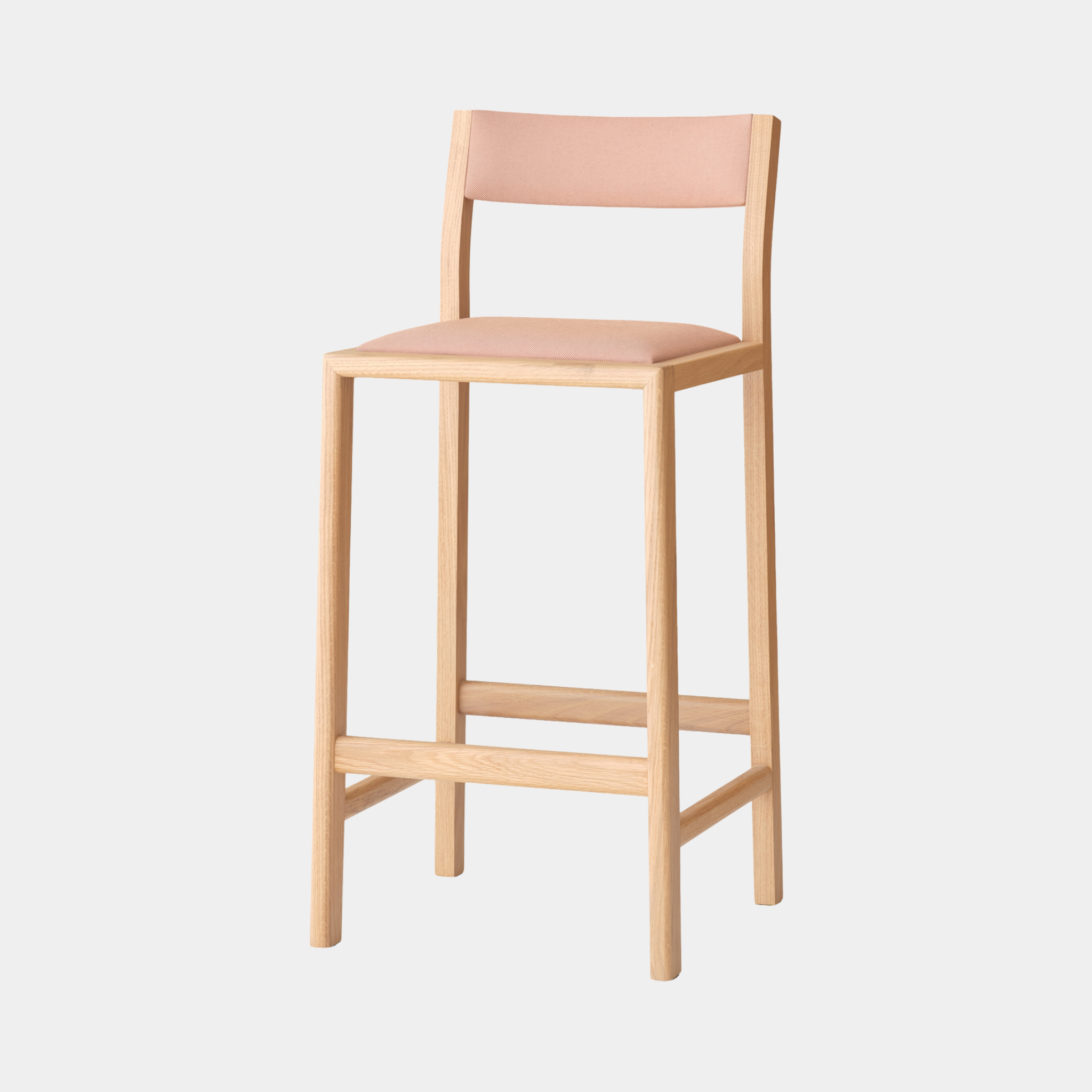 Ming Wooden Bar Stool