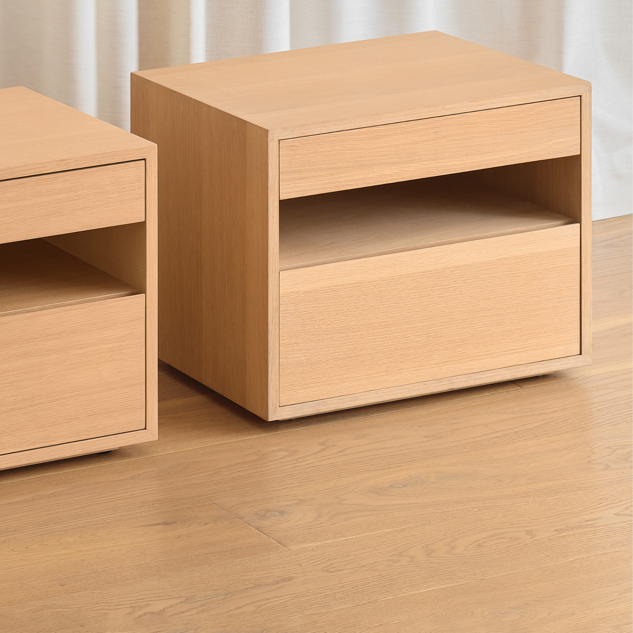 Woods Timber Bedside Table - The Feelter