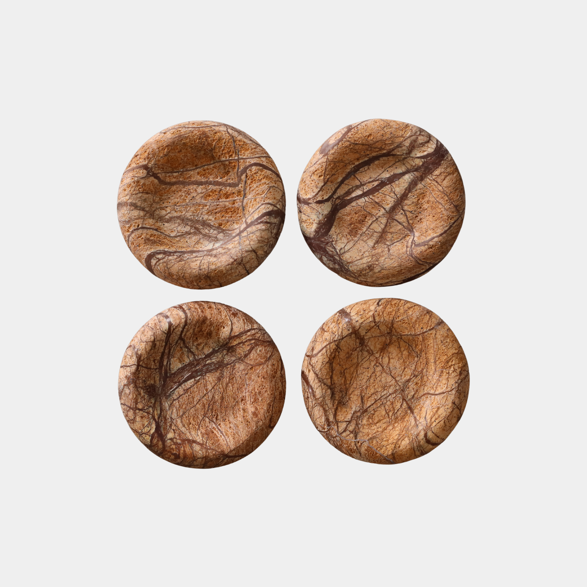 Bisadar Brown Marble Plate - The Feelter