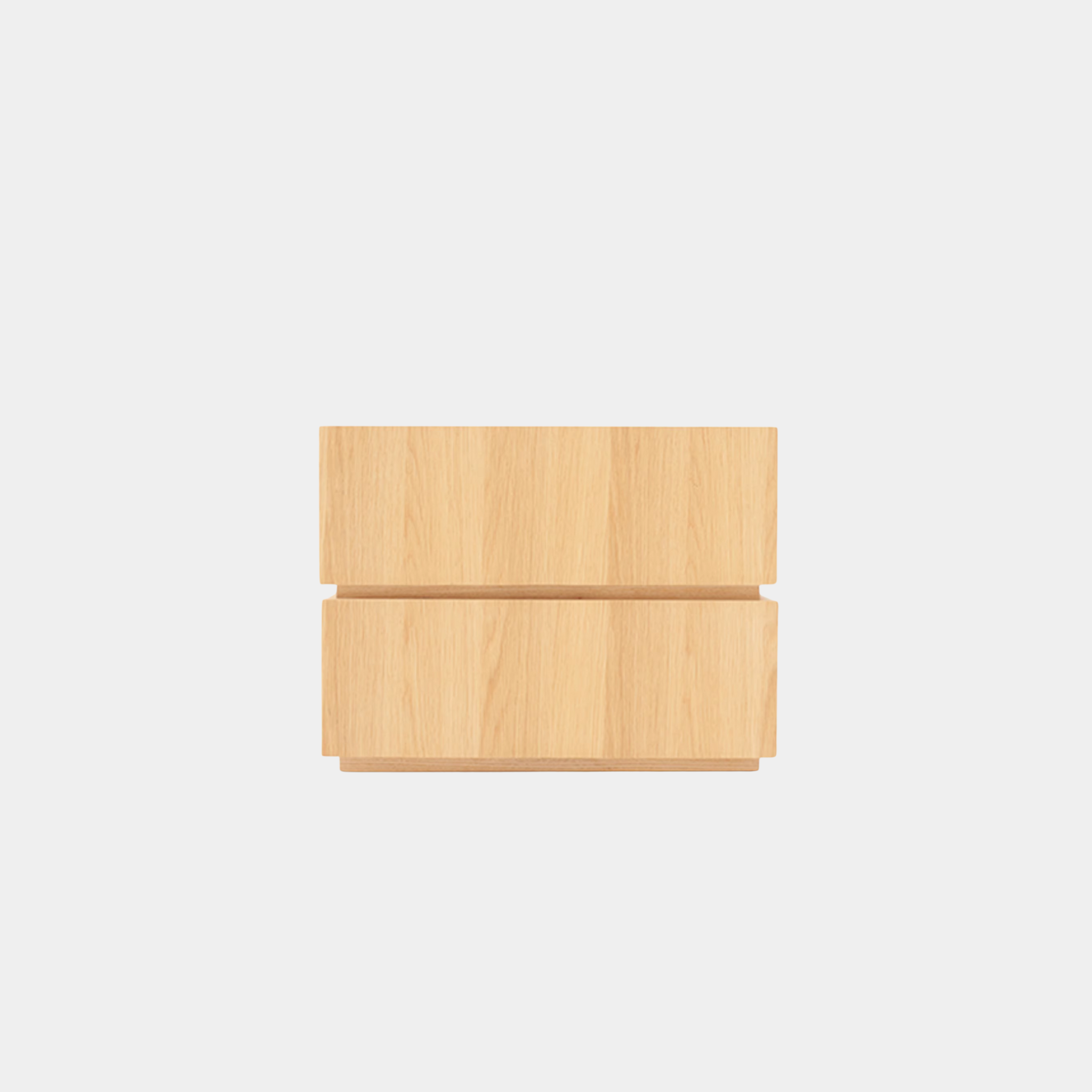 Lines Wooden Bedside Table - The Feelter