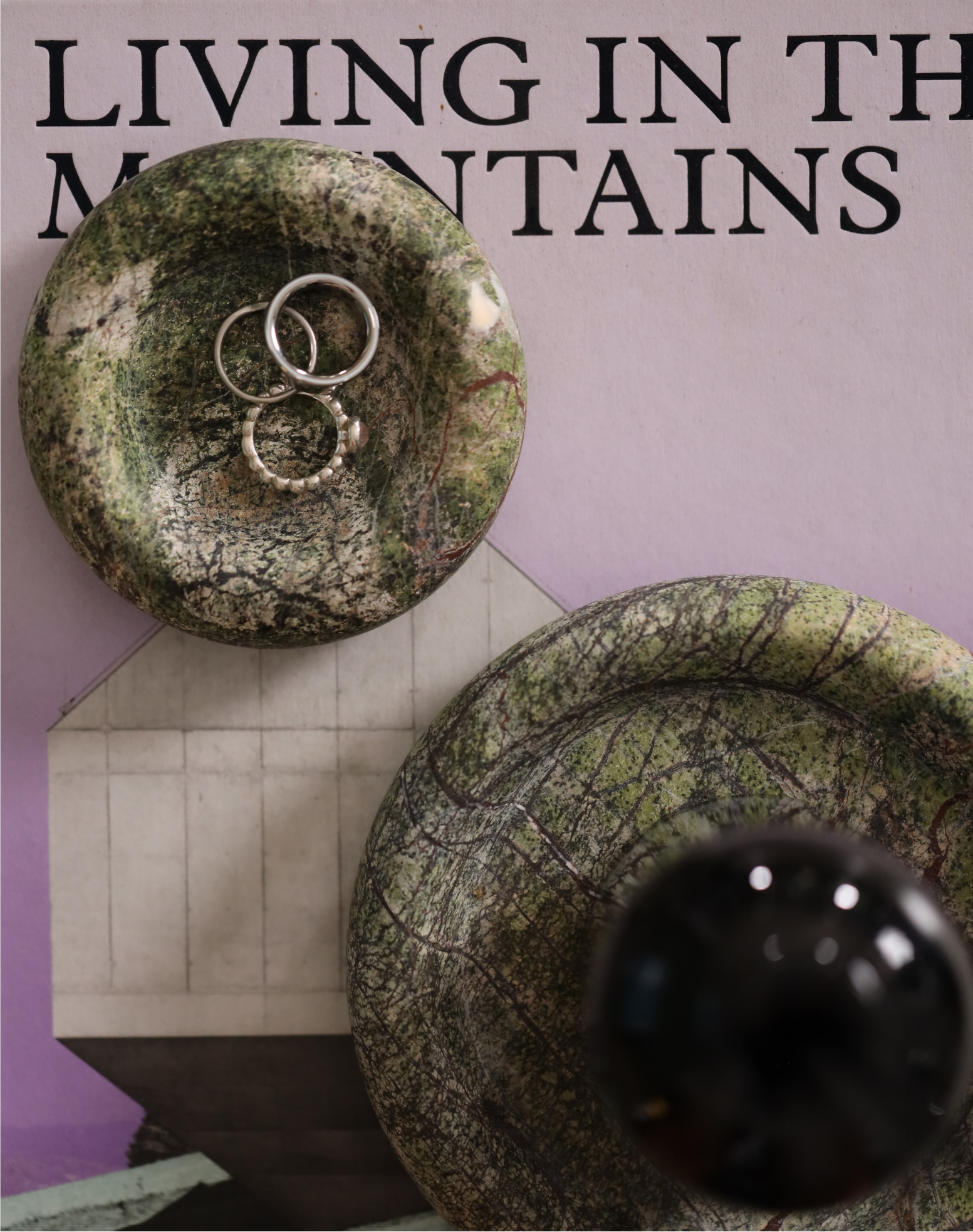 Rainforest Green Marble Plate - The Feelter