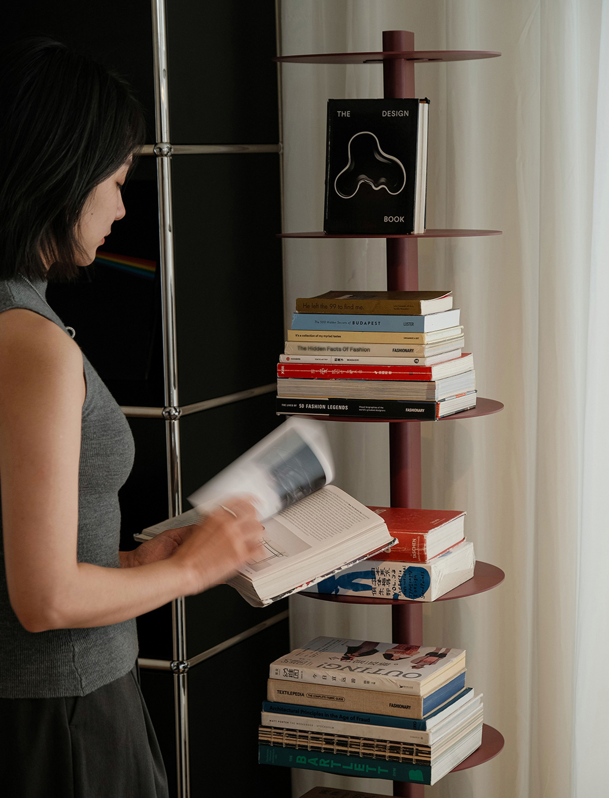 Compass Metal Book Tower - The Feelter