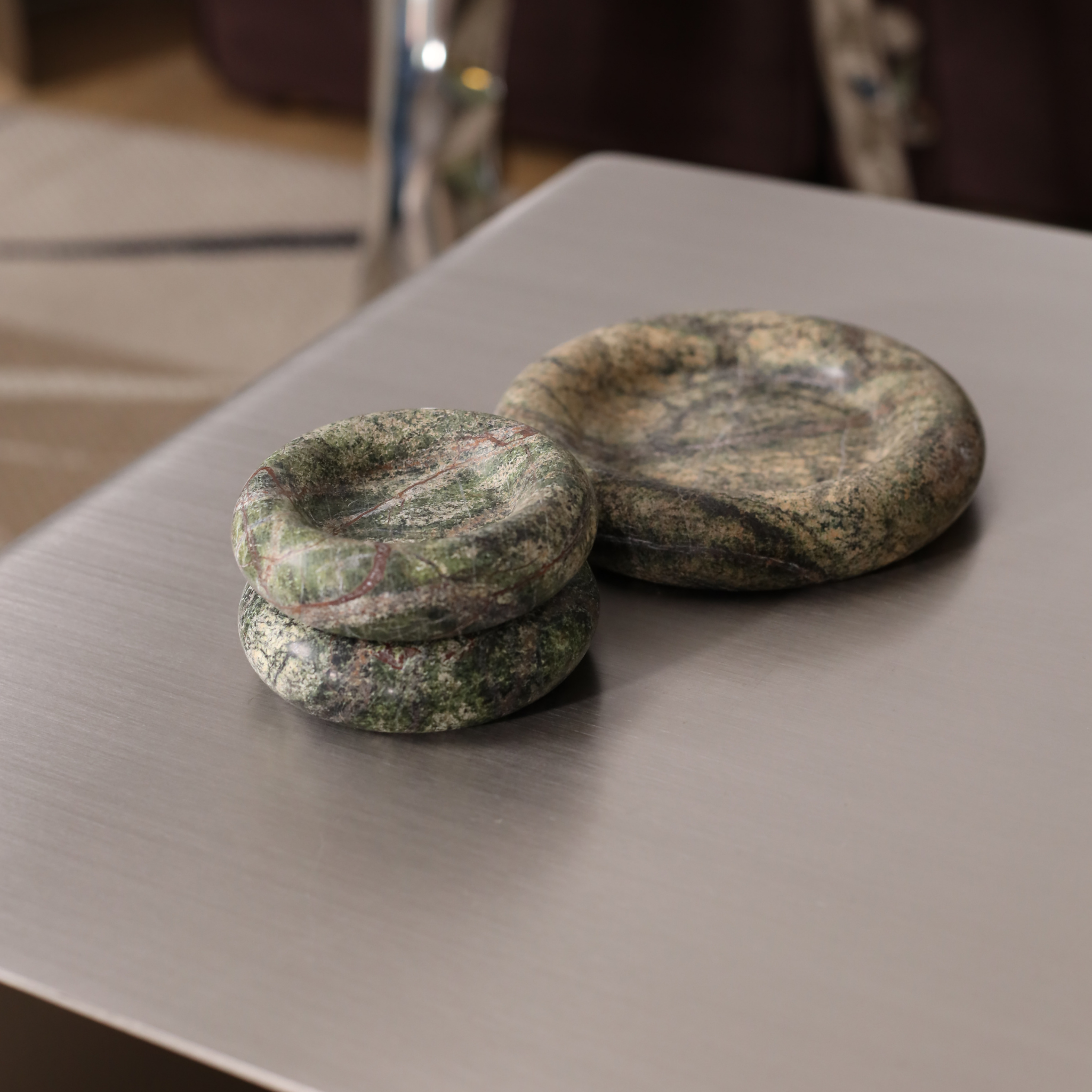 Rainforest Green Marble Plate - The Feelter