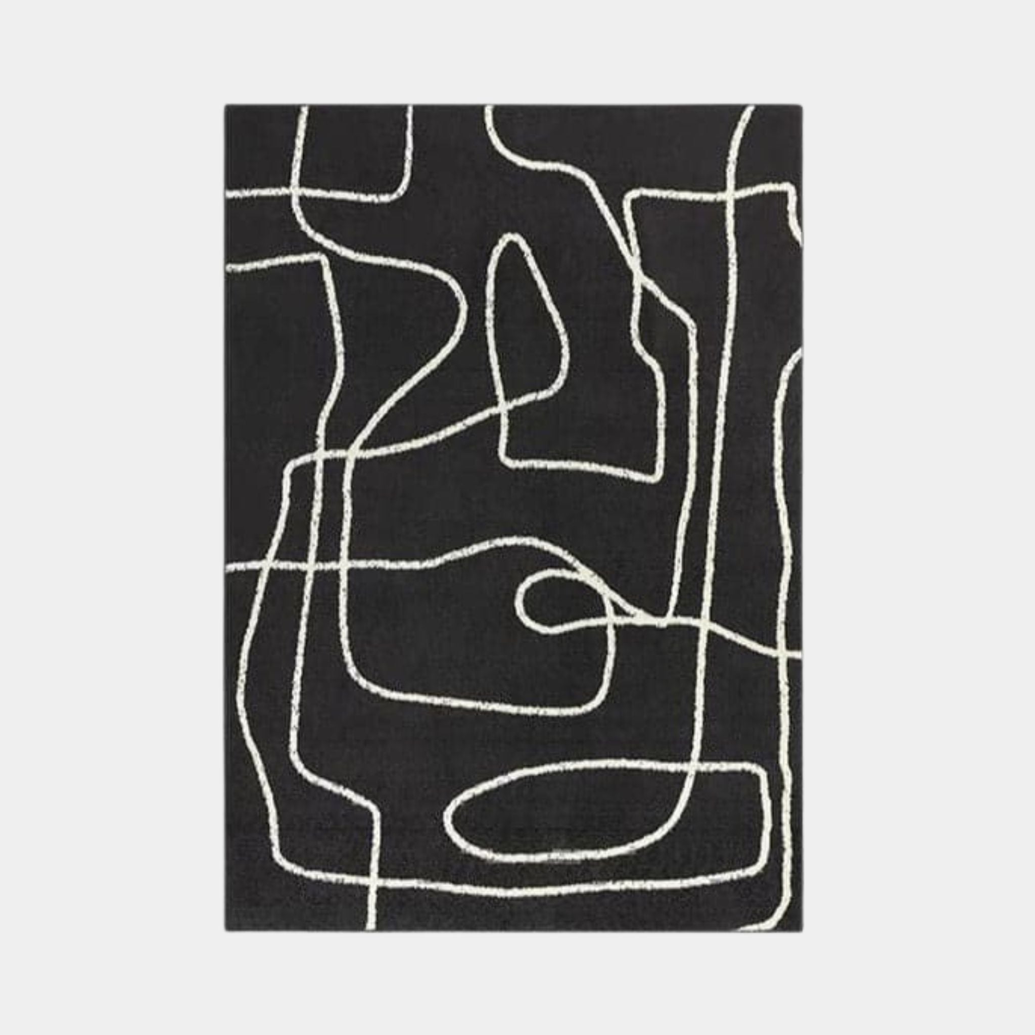 Serpentine Rug - Black