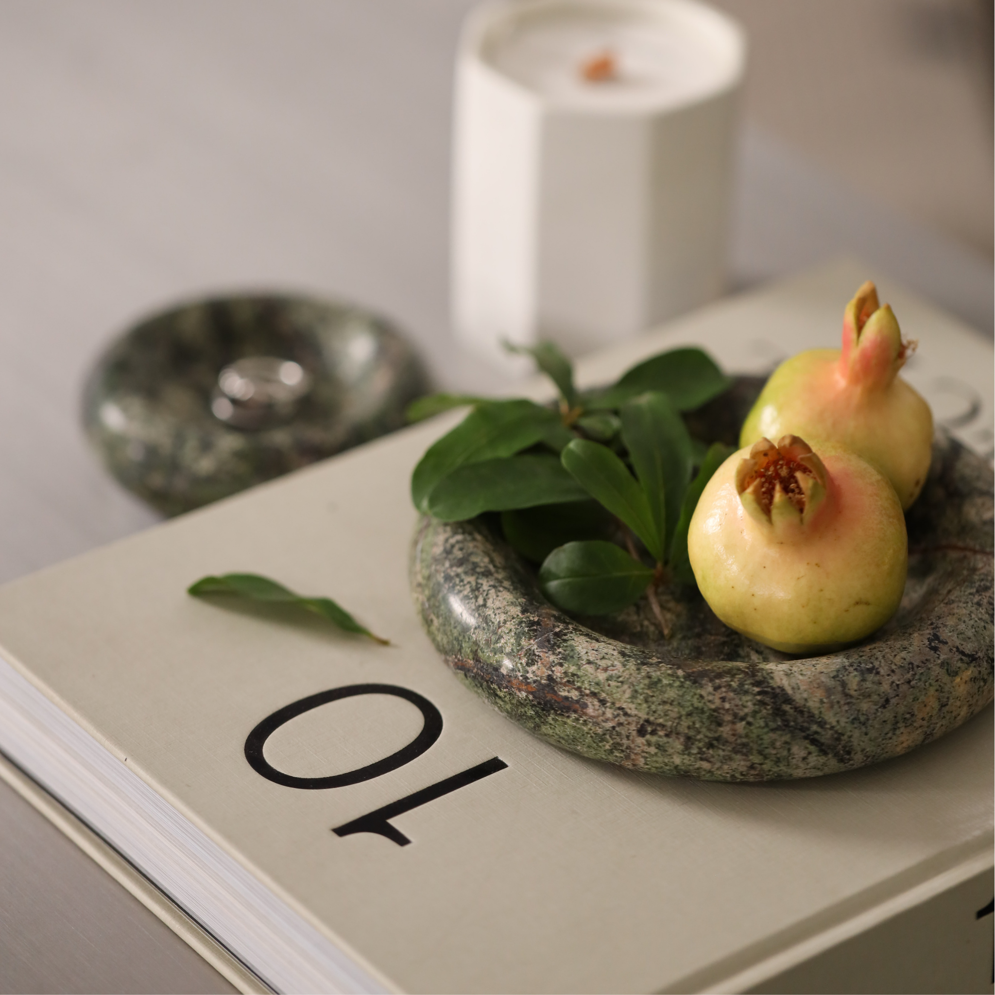 Rainforest Green Marble Plate - The Feelter