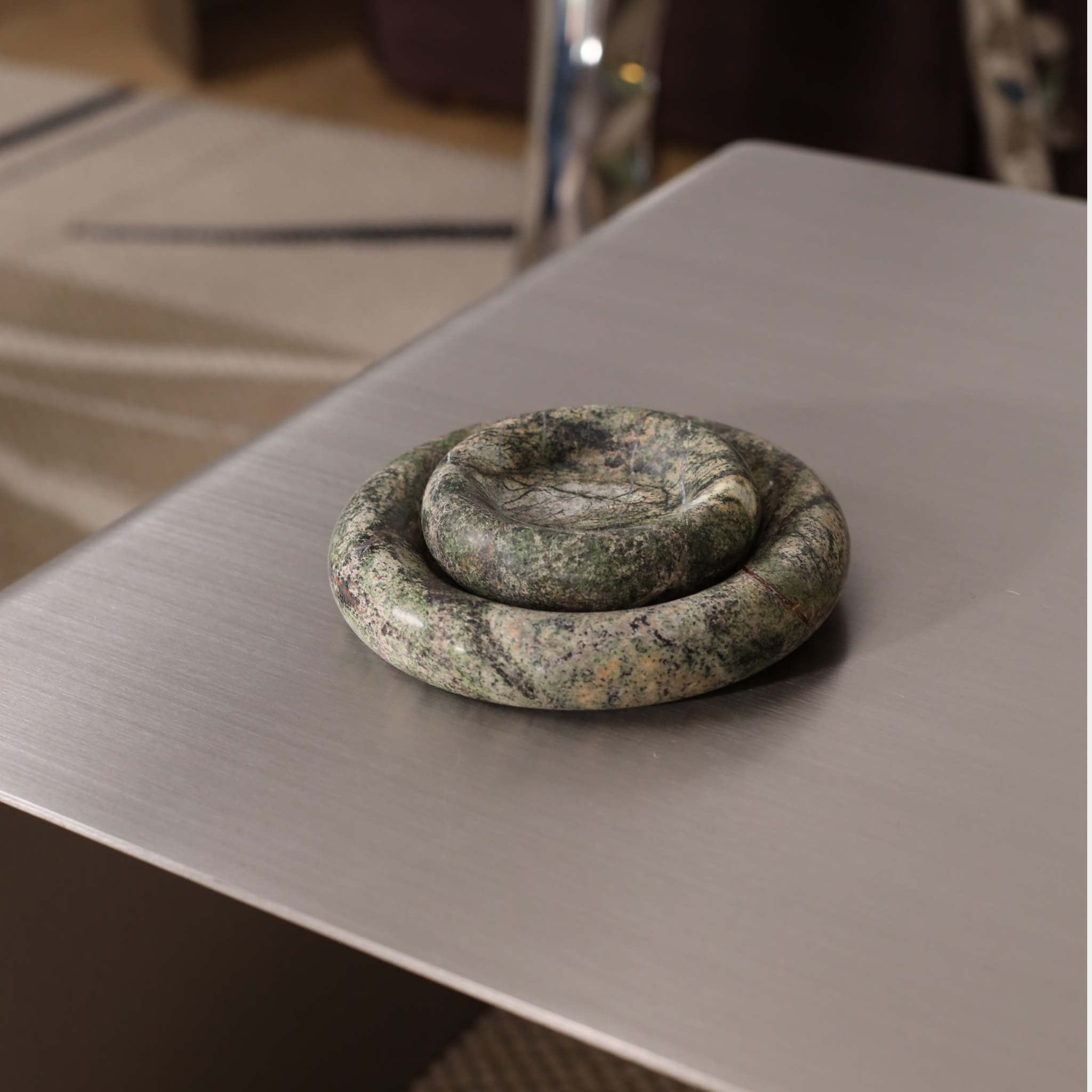 Rainforest Green Marble Plate - The Feelter
