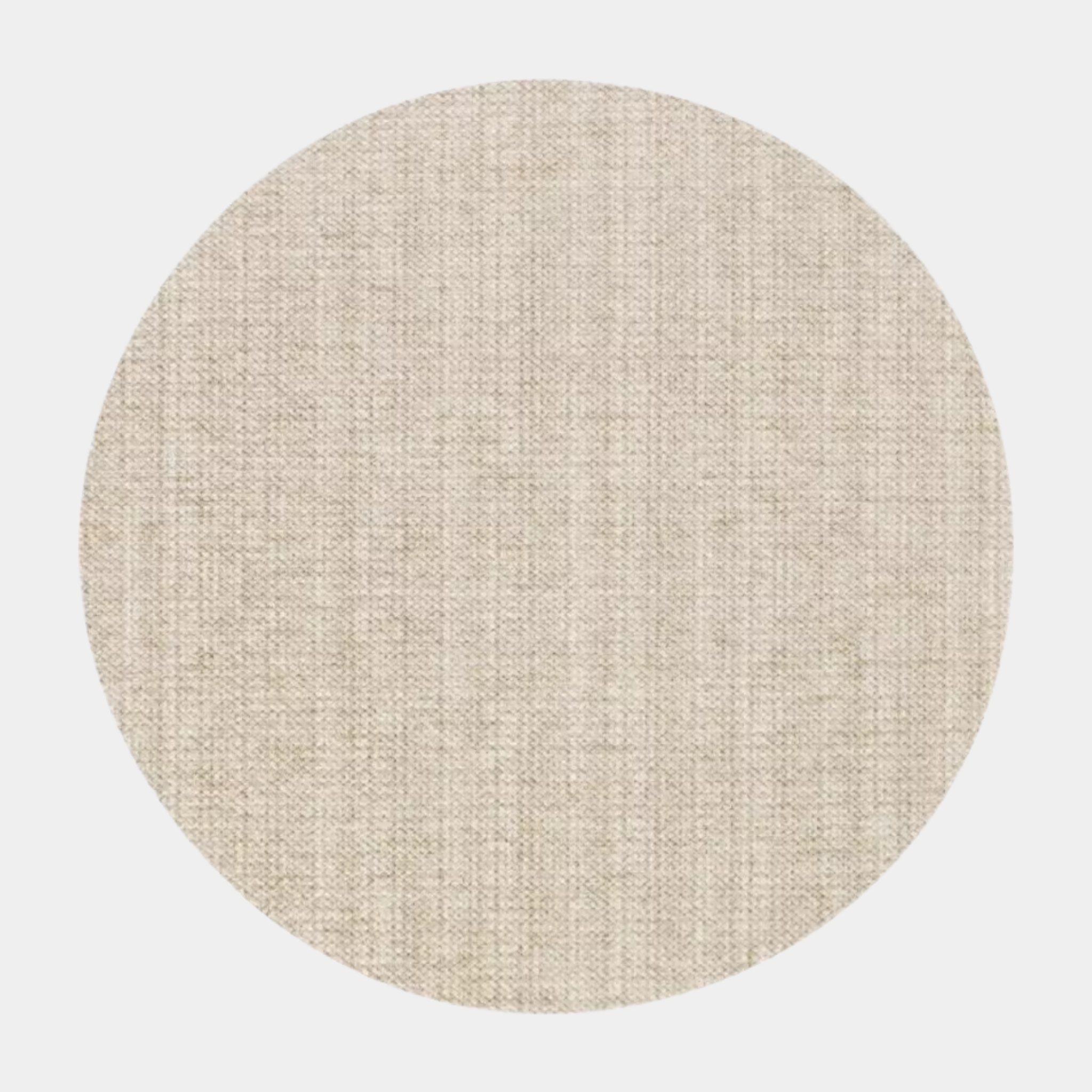 Flax Round Wool Rug