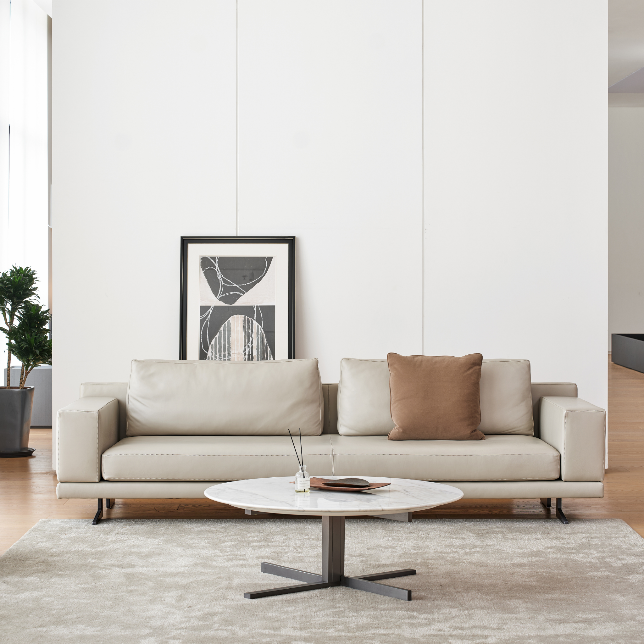 Bologna Marble Round Coffee Table - The Feelter