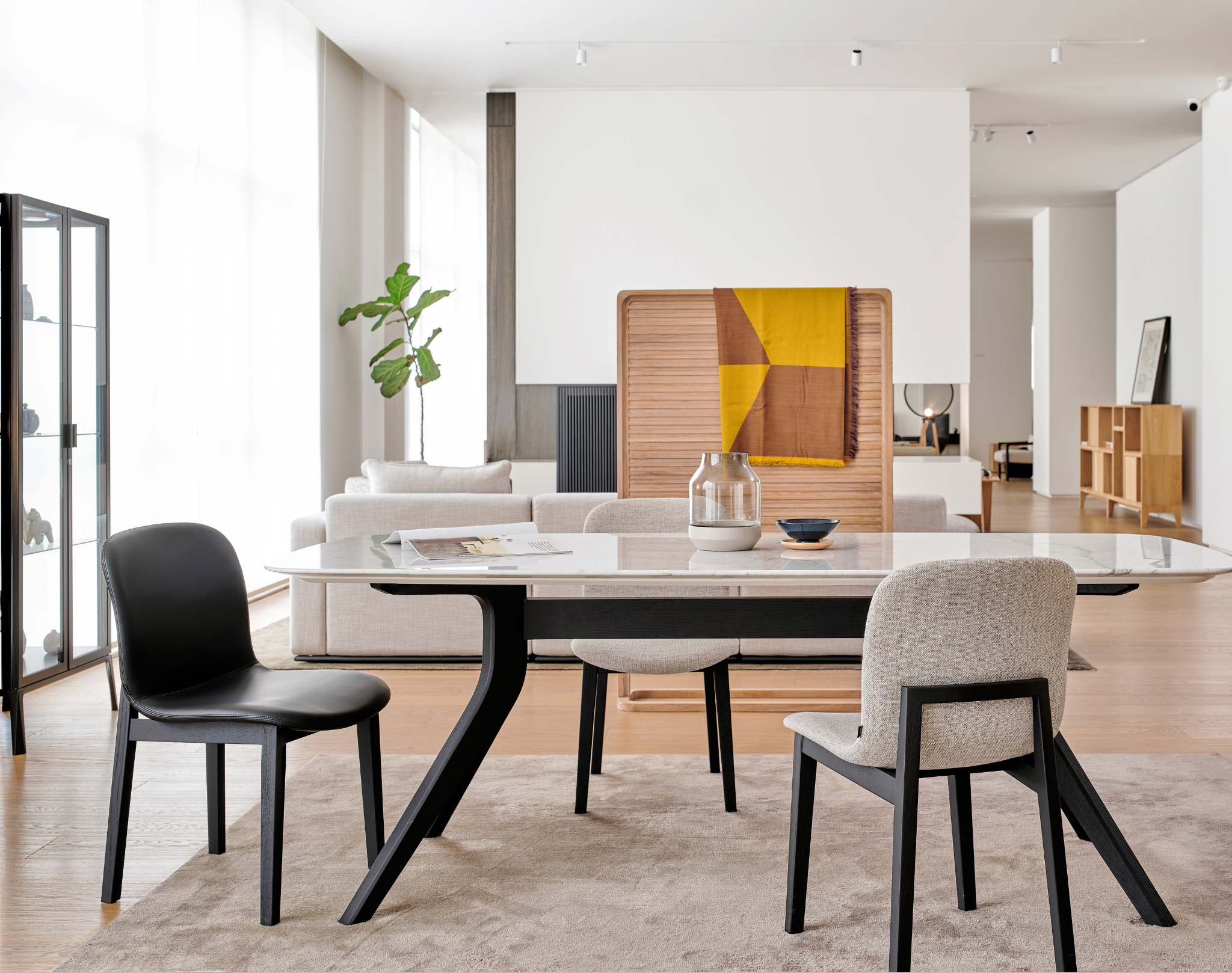 Ann Upholstered Wooden Dining Chair - The Feelter