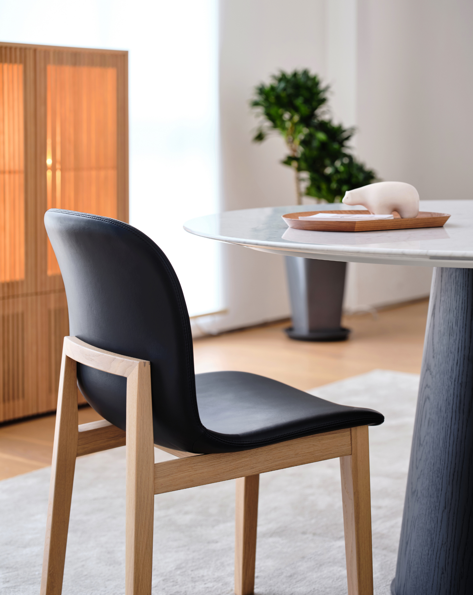 Ann Upholstered Wooden Dining Chair - The Feelter