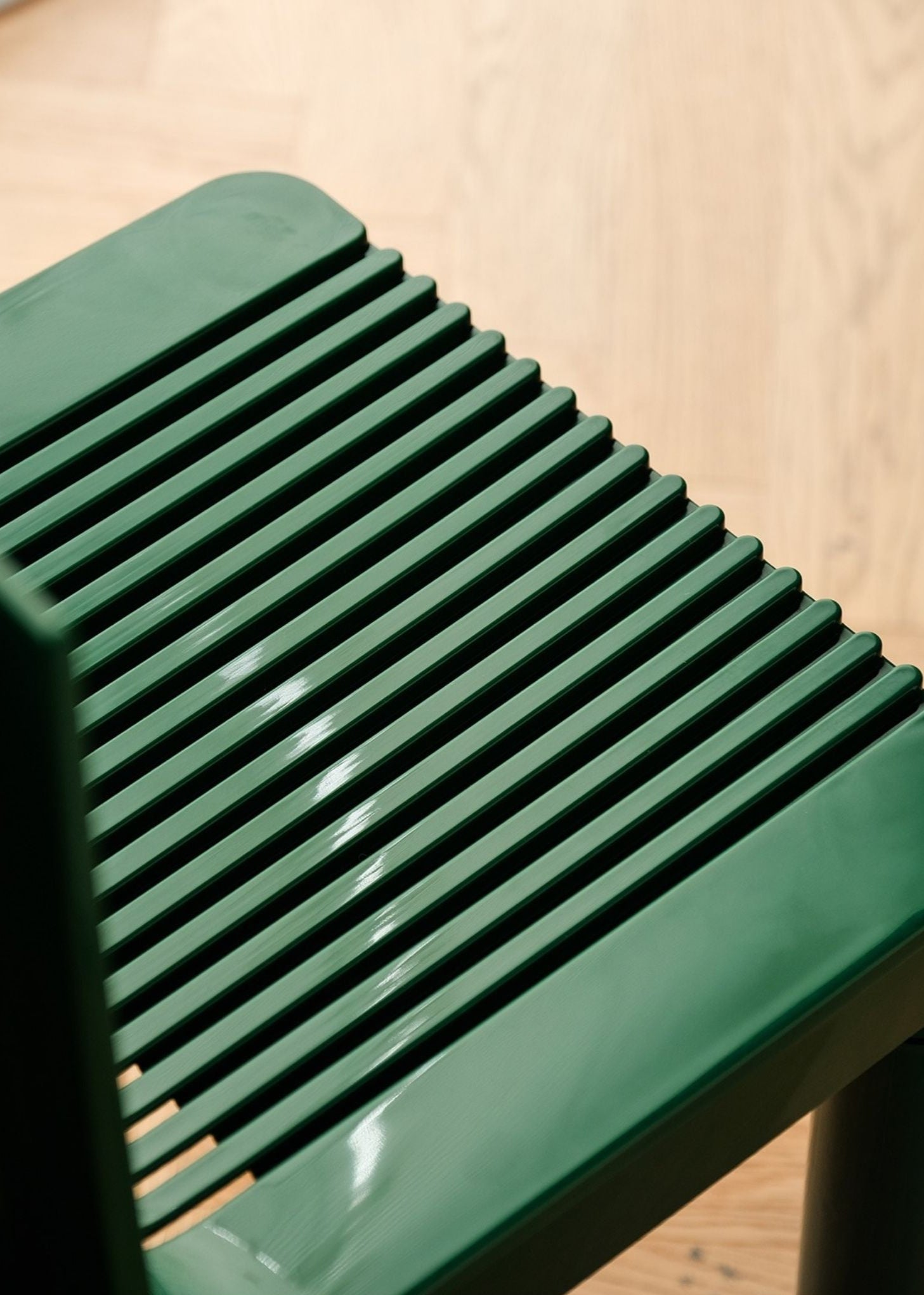 Slatted Plastic Dining Chair