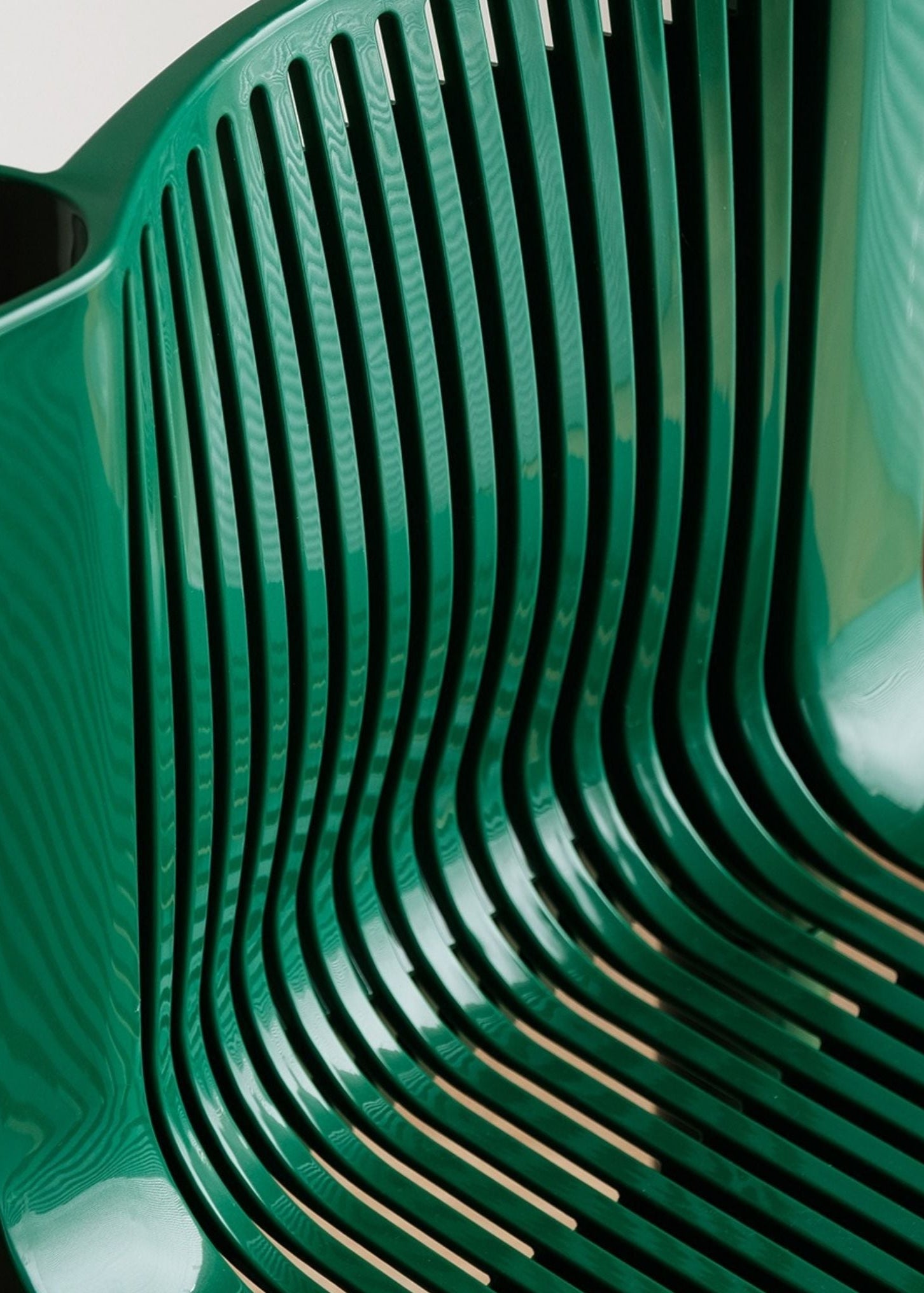 Slatted Plastic Dining Chair