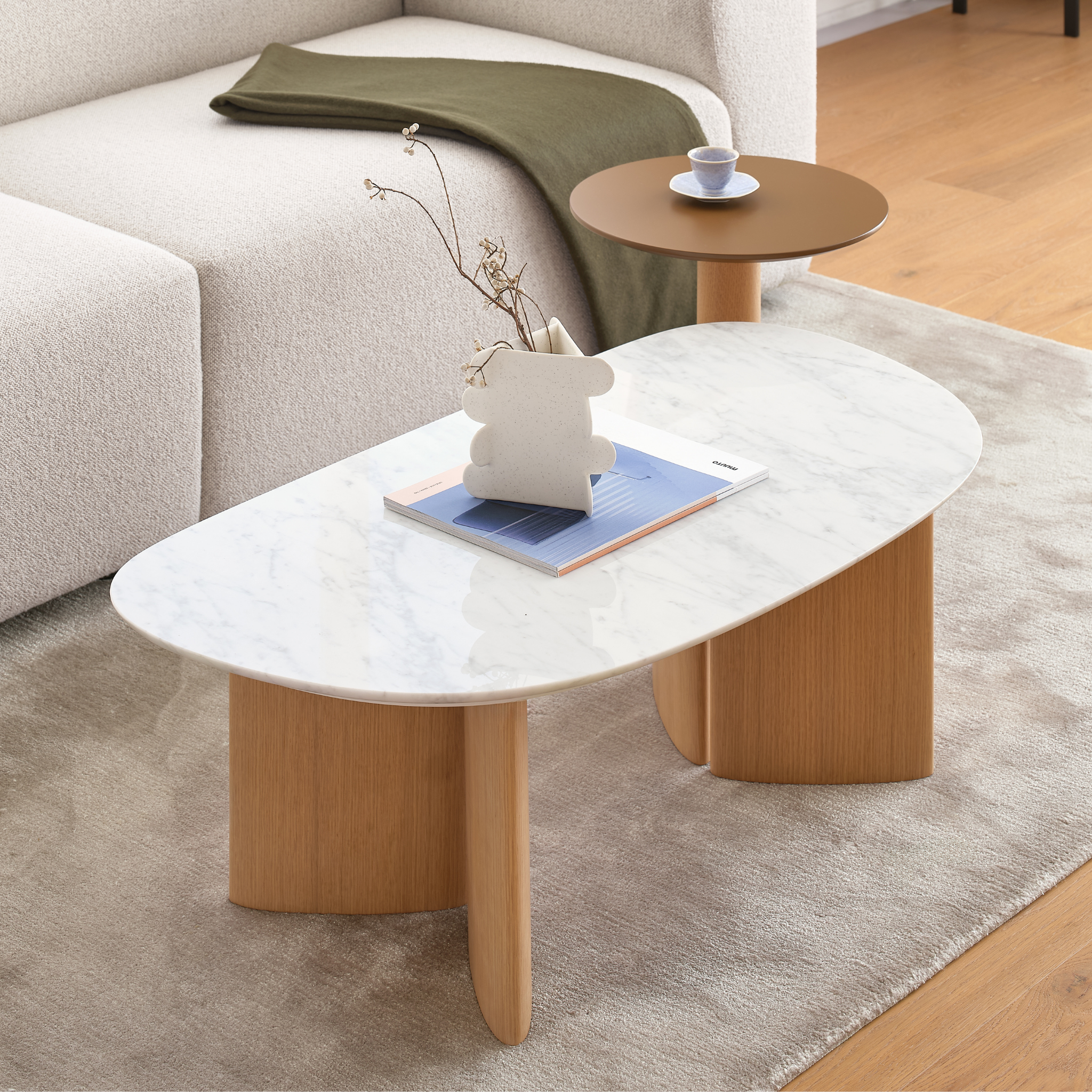 Butterfly Marble Coffee Table - The Feelter