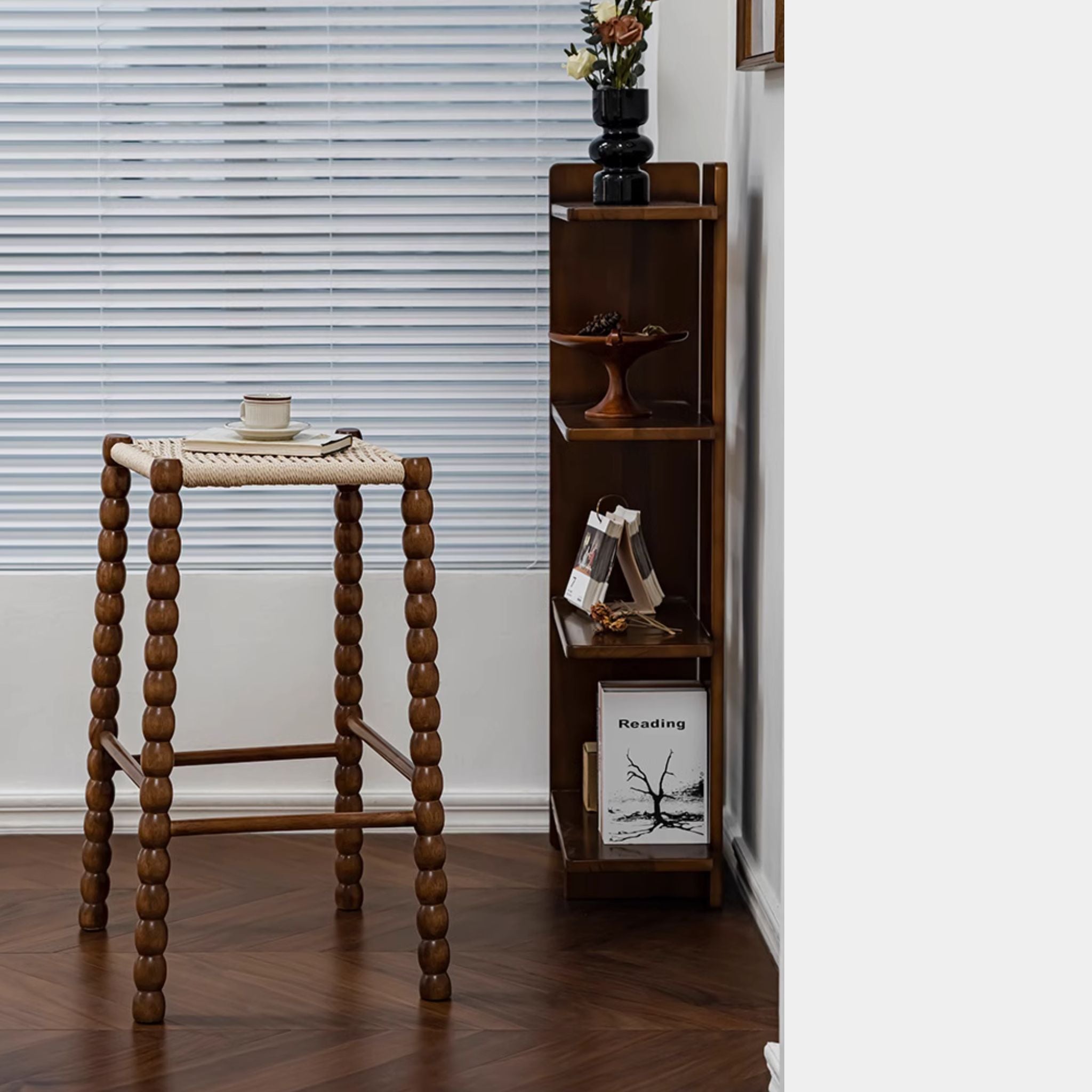 Bobbin Style Beaded Bar Stool - The Feelter
