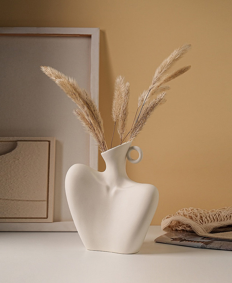 Ceramic Vase | White Collarbones