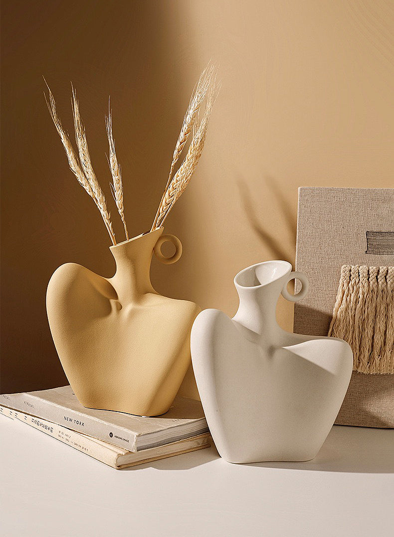 Ceramic Vase | White Collarbones