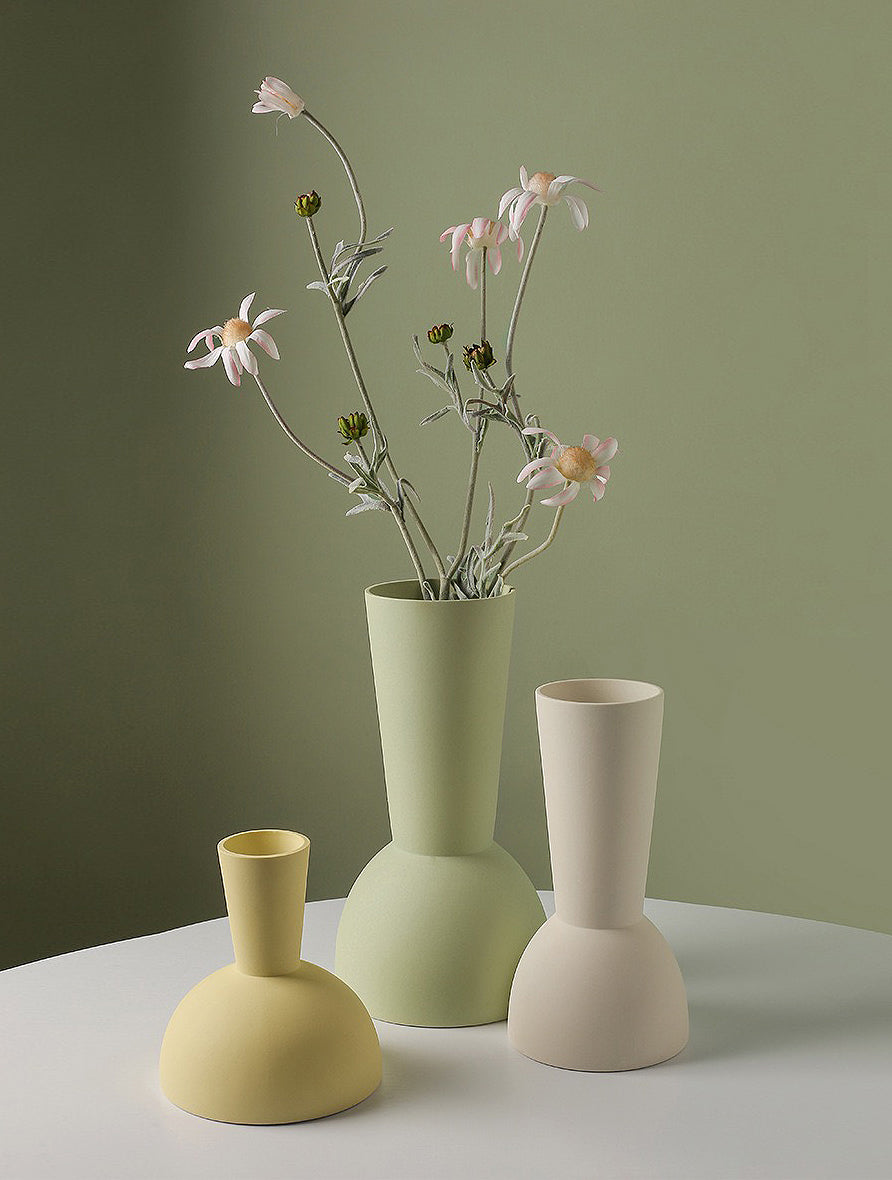 Ceramic Vase | Yellow Bulb - The Feelter