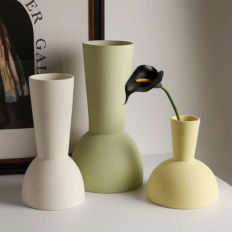 Ceramic Vase | Yellow Bulb